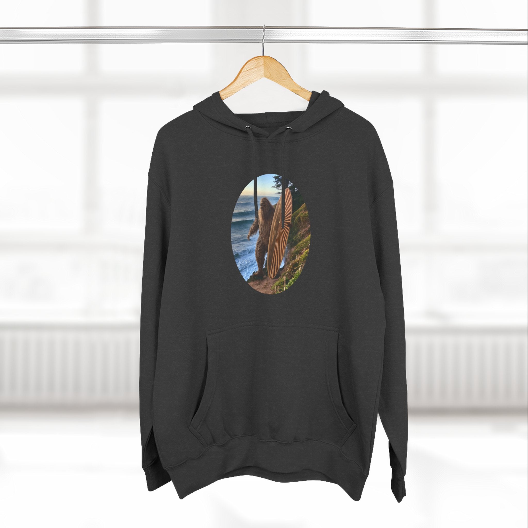 Ventana Real Surfsquatch Unisex - Pull-Over Cotton Blend Fleece Hoodie