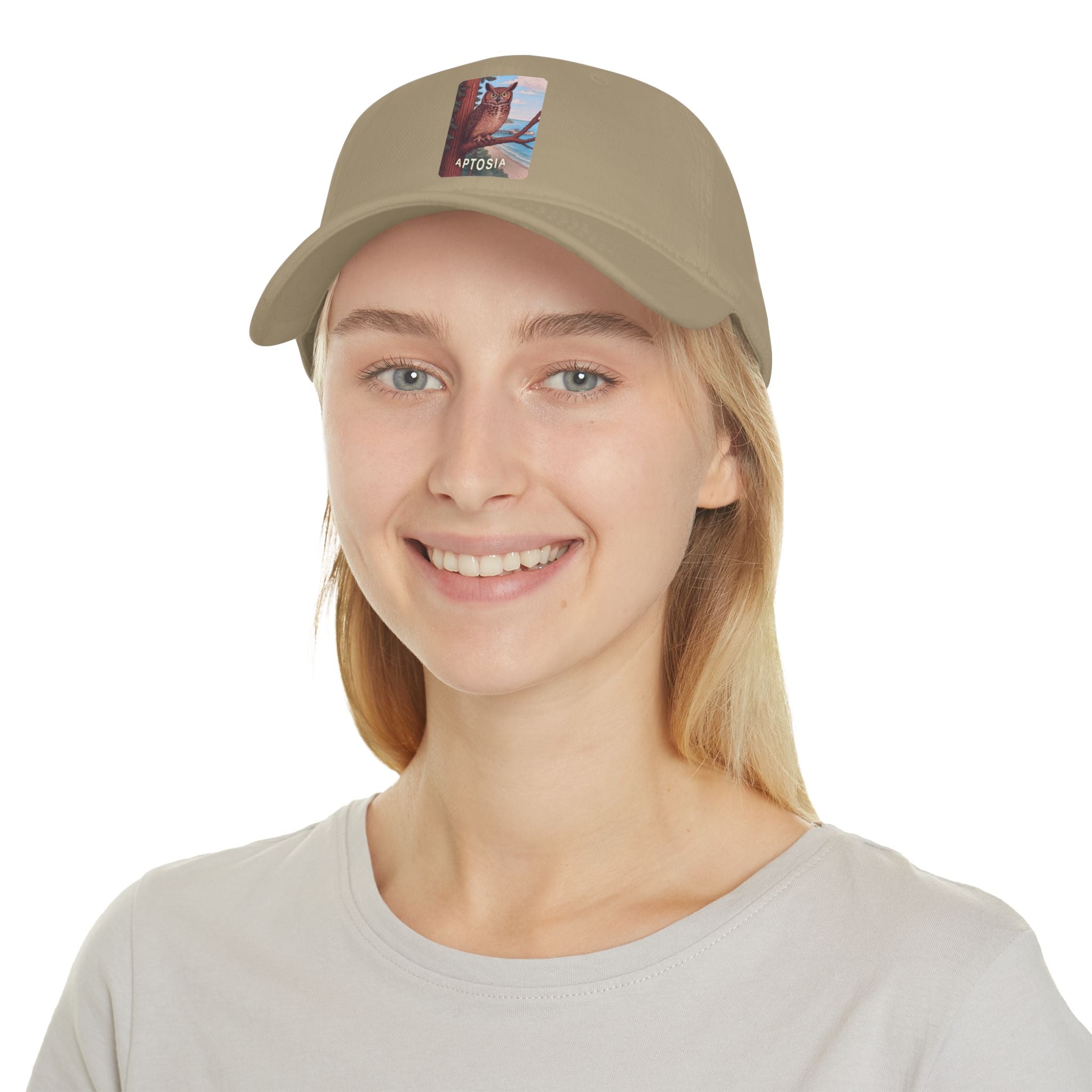 Aptos California Aptosia Owl - 100% Cotton Baseball Cap