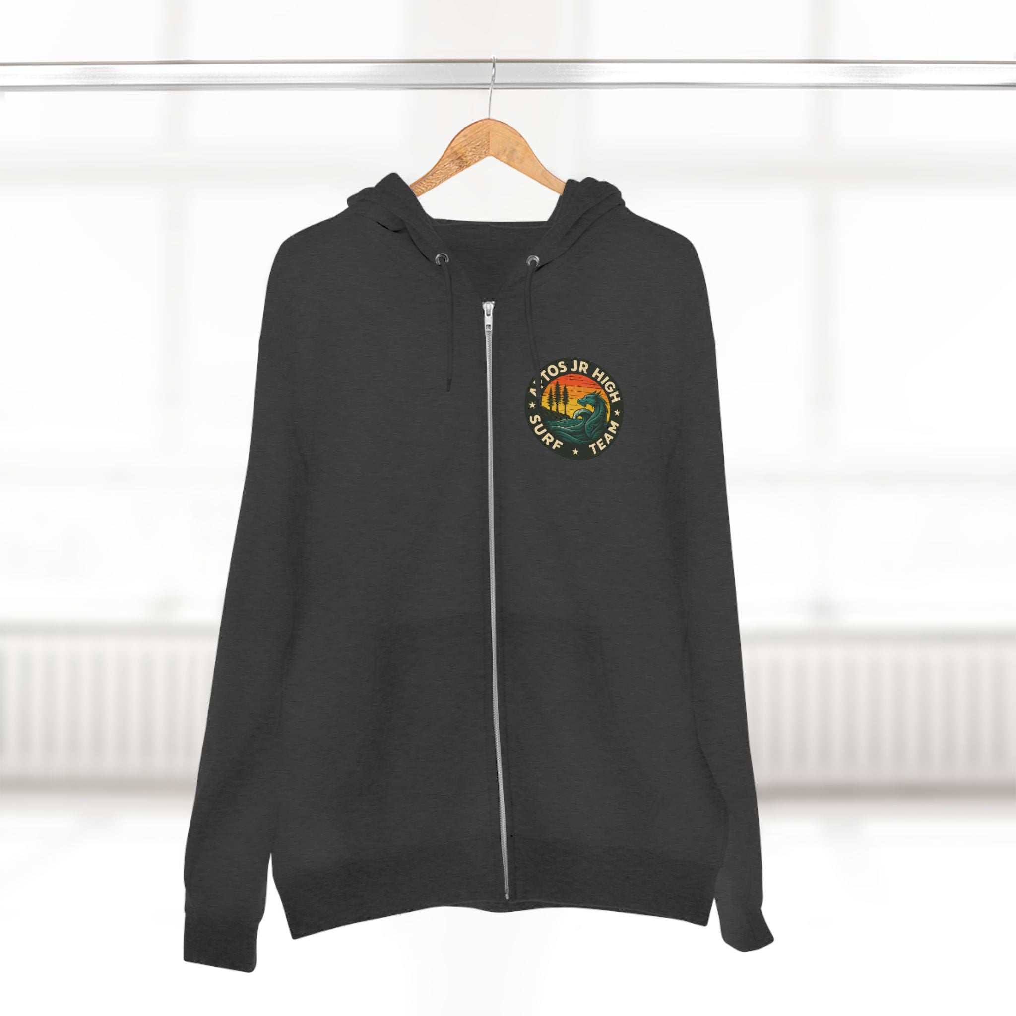 Aptos Junior High Surf Team Unisex - Zip Cotton Blend Fleece Hoodie