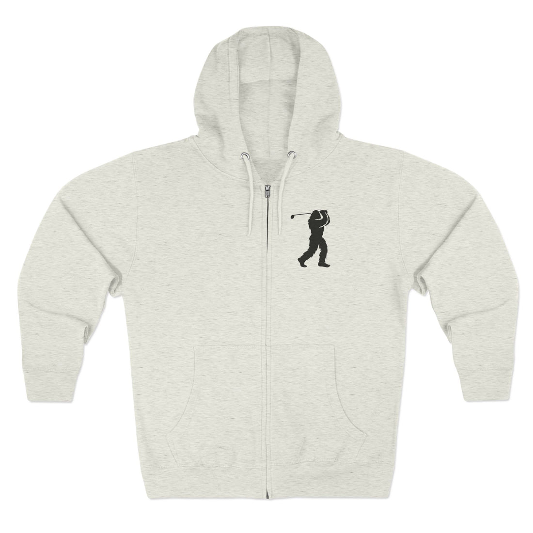 Ventana Golfsquatch Unisex - Zip Cotton Blend Fleece Hoodie