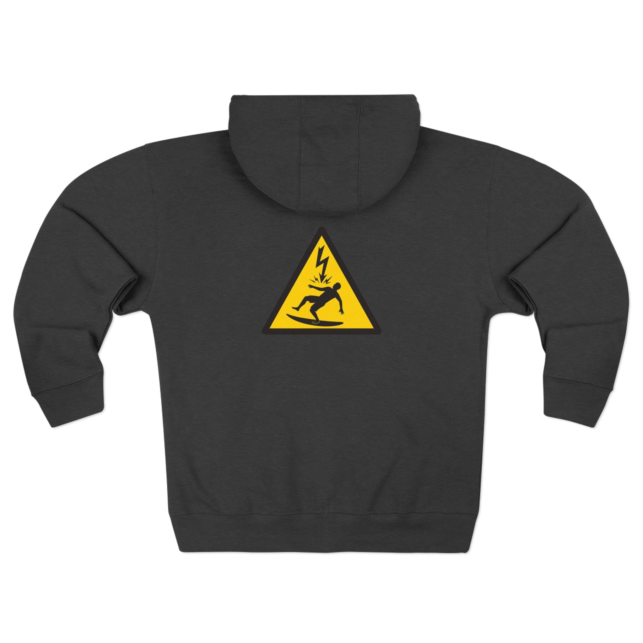 Electric Surfer Unisex - Zip Cotton Blend Fleece Hoodie