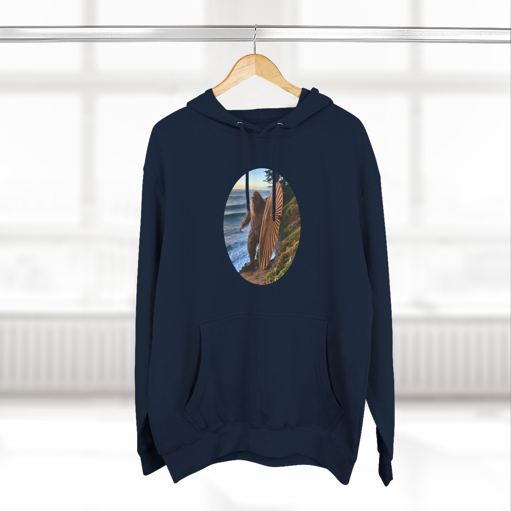 Ventana Real Surfsquatch Unisex - Pull-Over Cotton Blend Fleece Hoodie