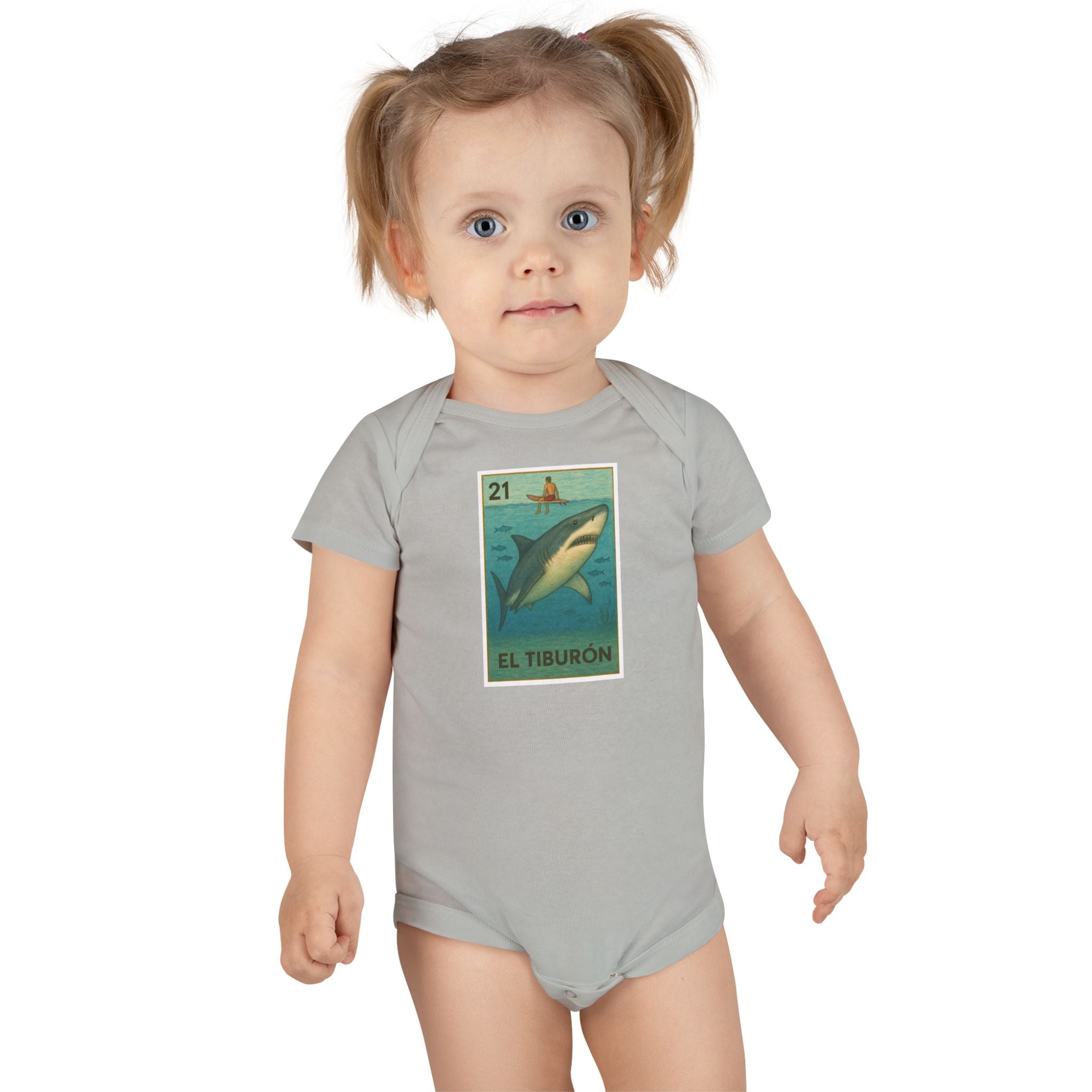 Kelp Forest Lotería - Baby Short Sleeve 100% Cotton Onesie (El Bosque de Algas)