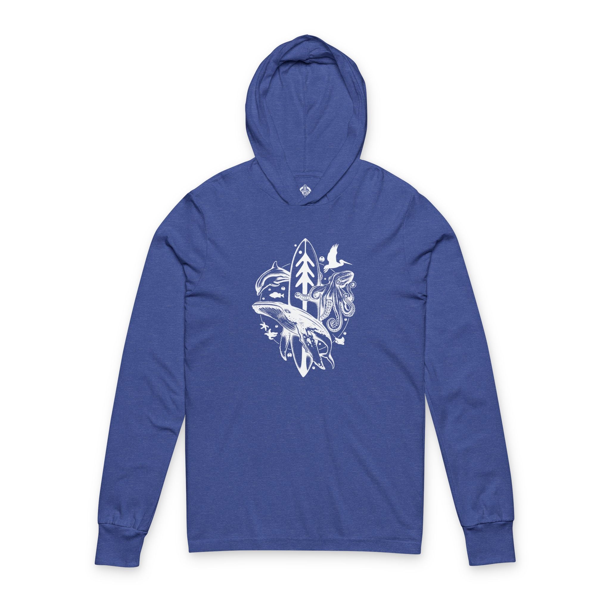 Ventana Monterey Bay by Thiago Bianchini Unisex - Cotton Long Sleeve Hooded T-Shirt