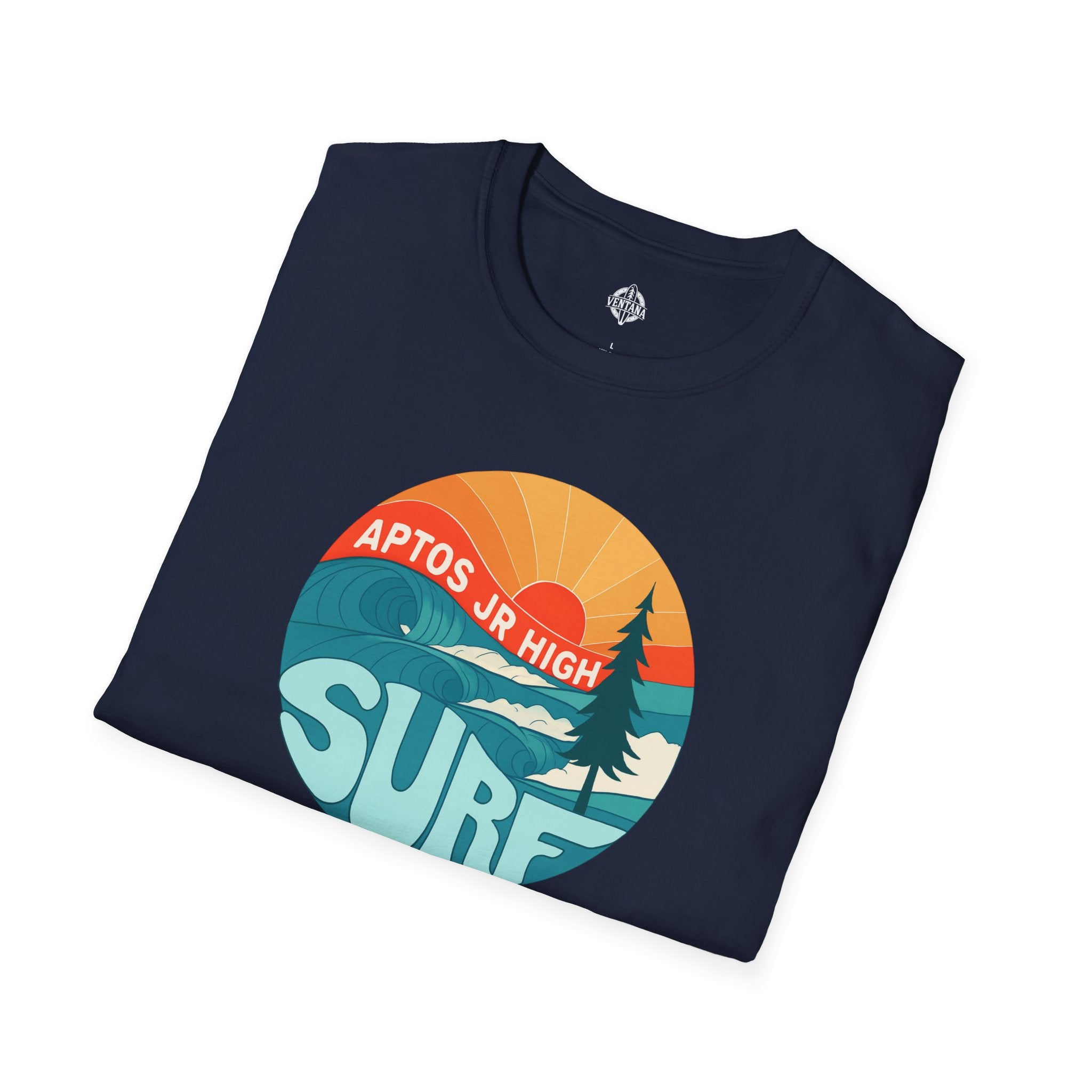 Aptos Junior High Surf Team Sunset Unisex - U.S. Cotton T-Shirt