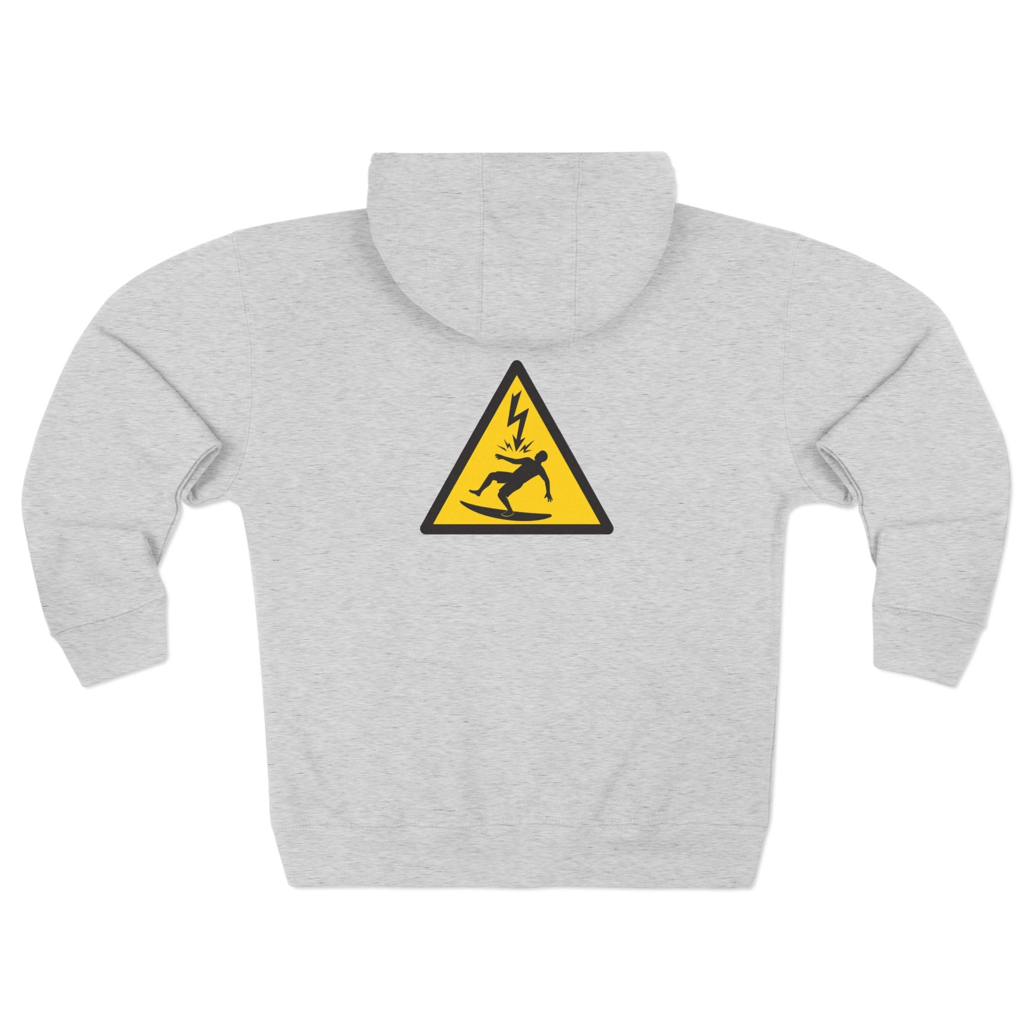 Electric Surfer Unisex - Zip Cotton Blend Fleece Hoodie