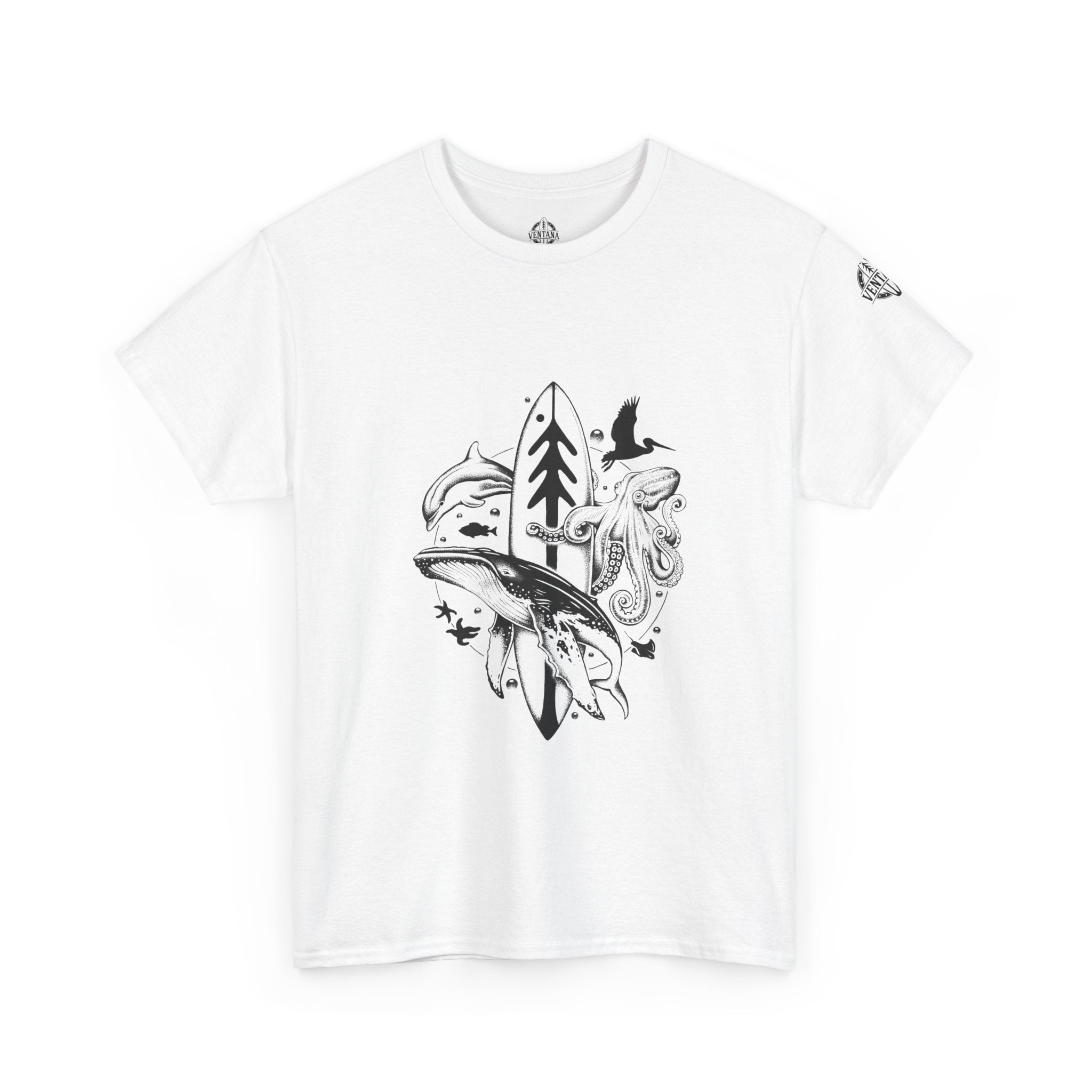 Ventana Monterey Bay by Thiago Bianchini - U.S. Cotton T-Shirt