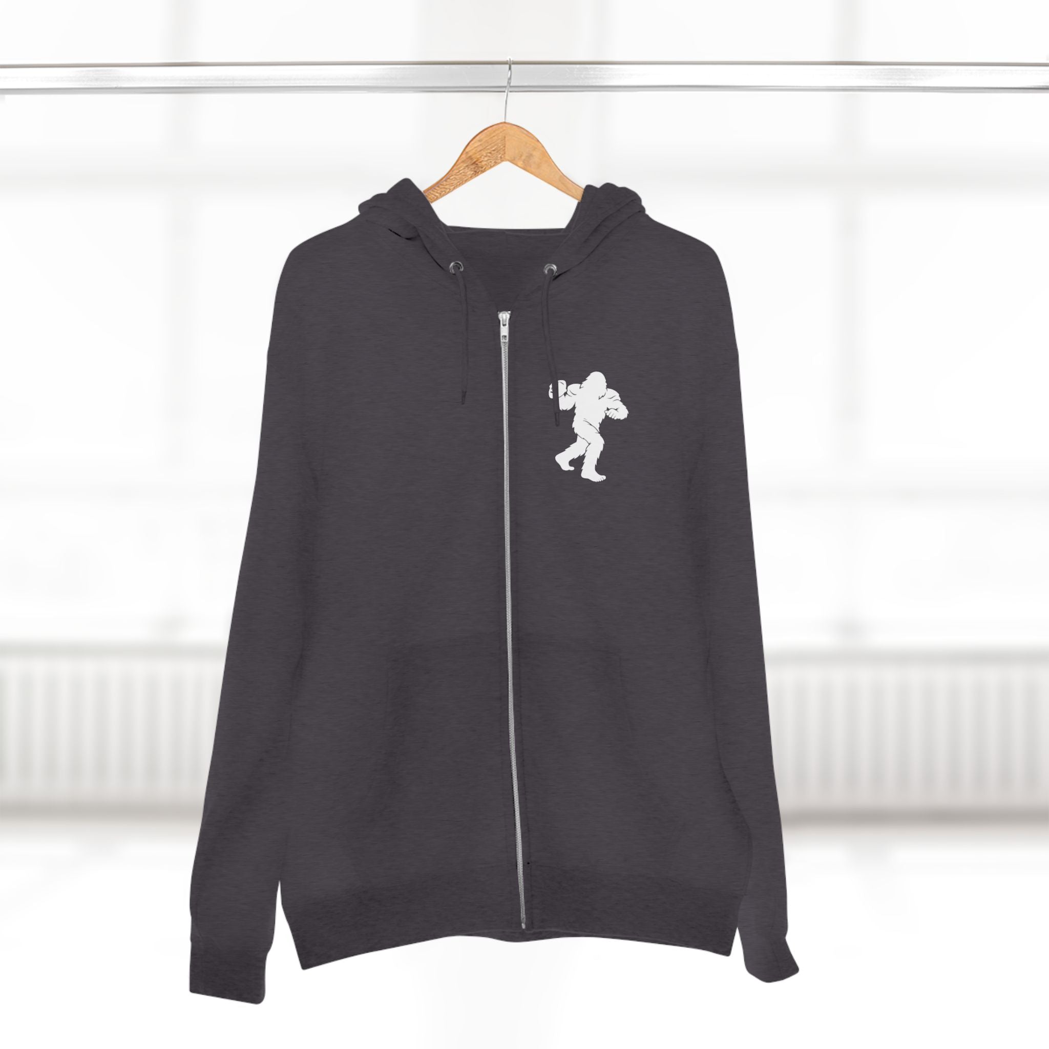 Ventana Snapsquatch Unisex - Zip Cotton Blend Fleece Hoodie