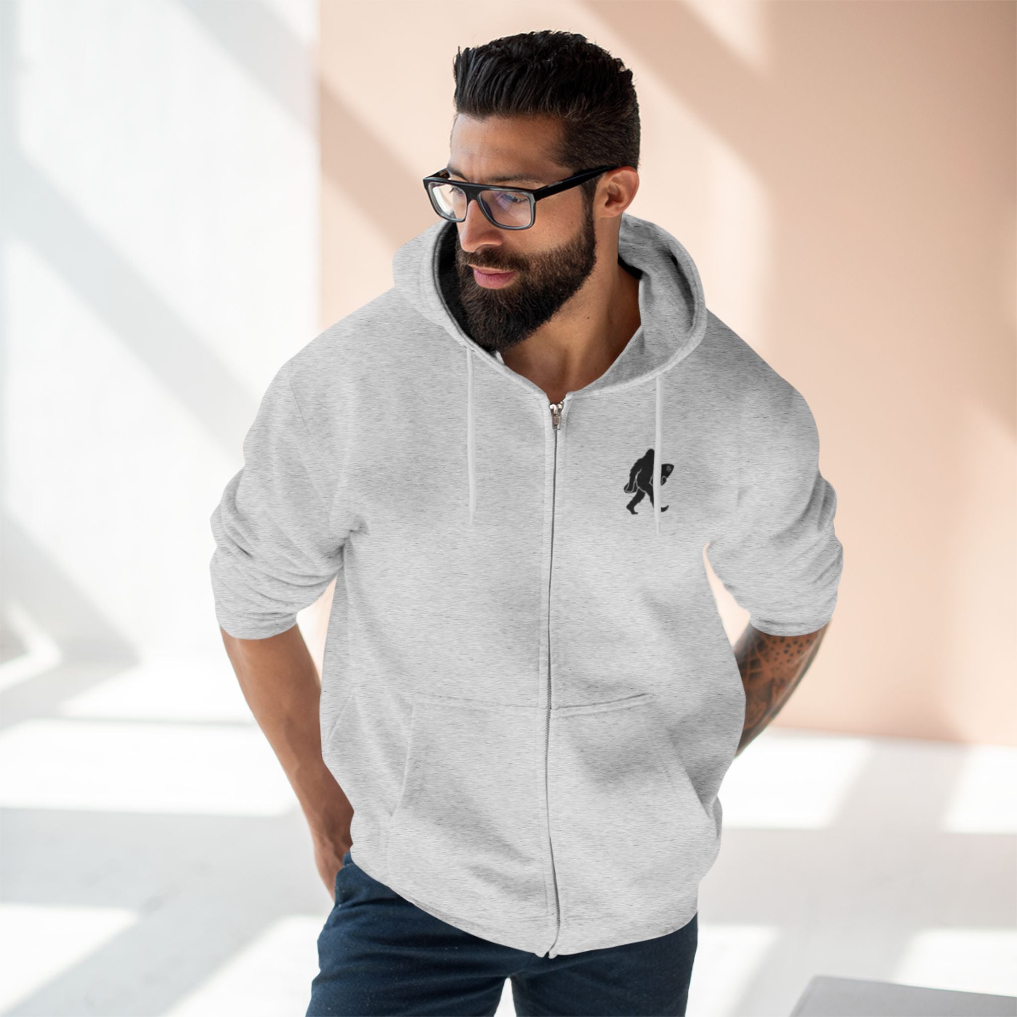 Ventana Surfsquatch Unisex - Zip Cotton Blend Fleece Hoodie