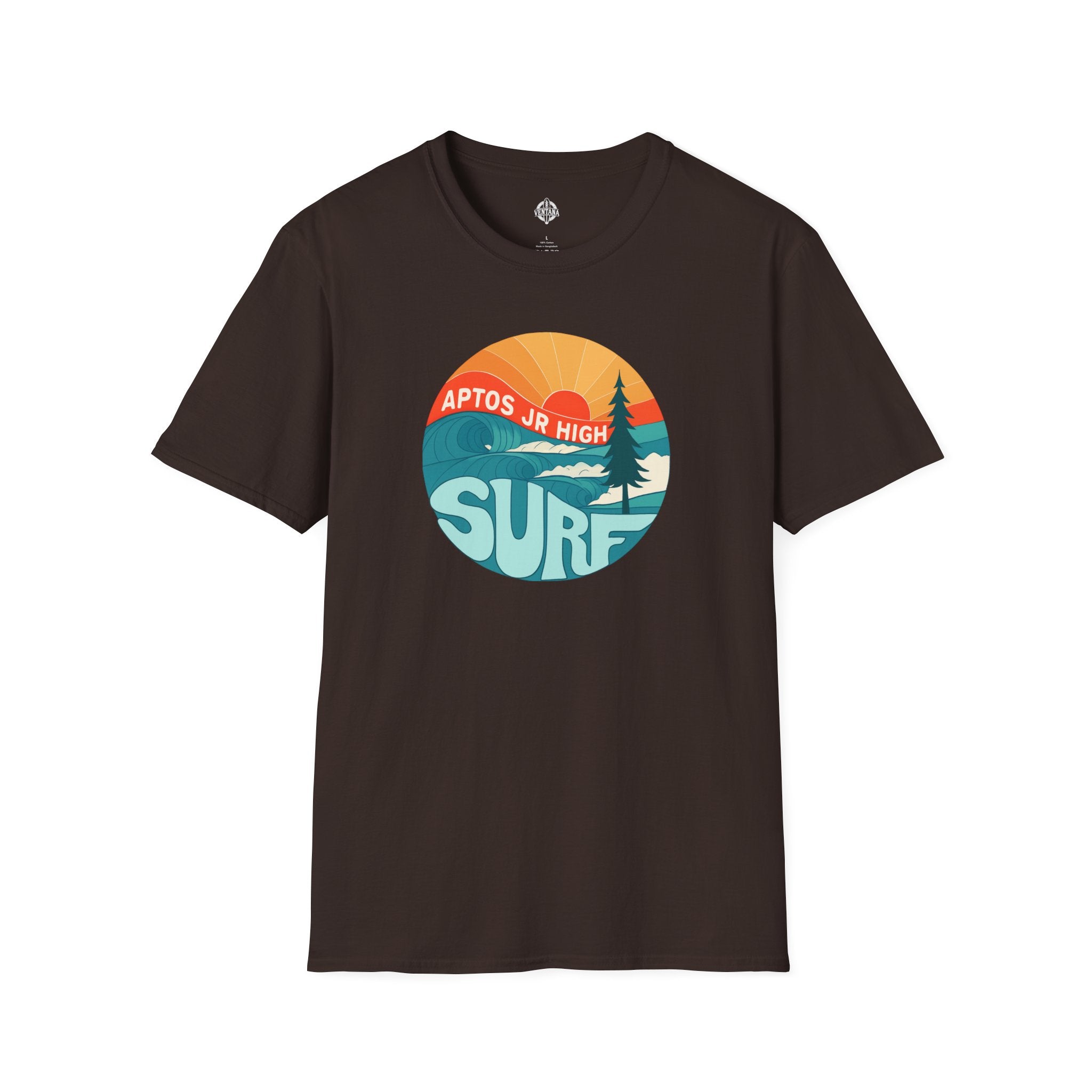 Aptos Junior High Surf Team Sunset Unisex - U.S. Cotton T-Shirt
