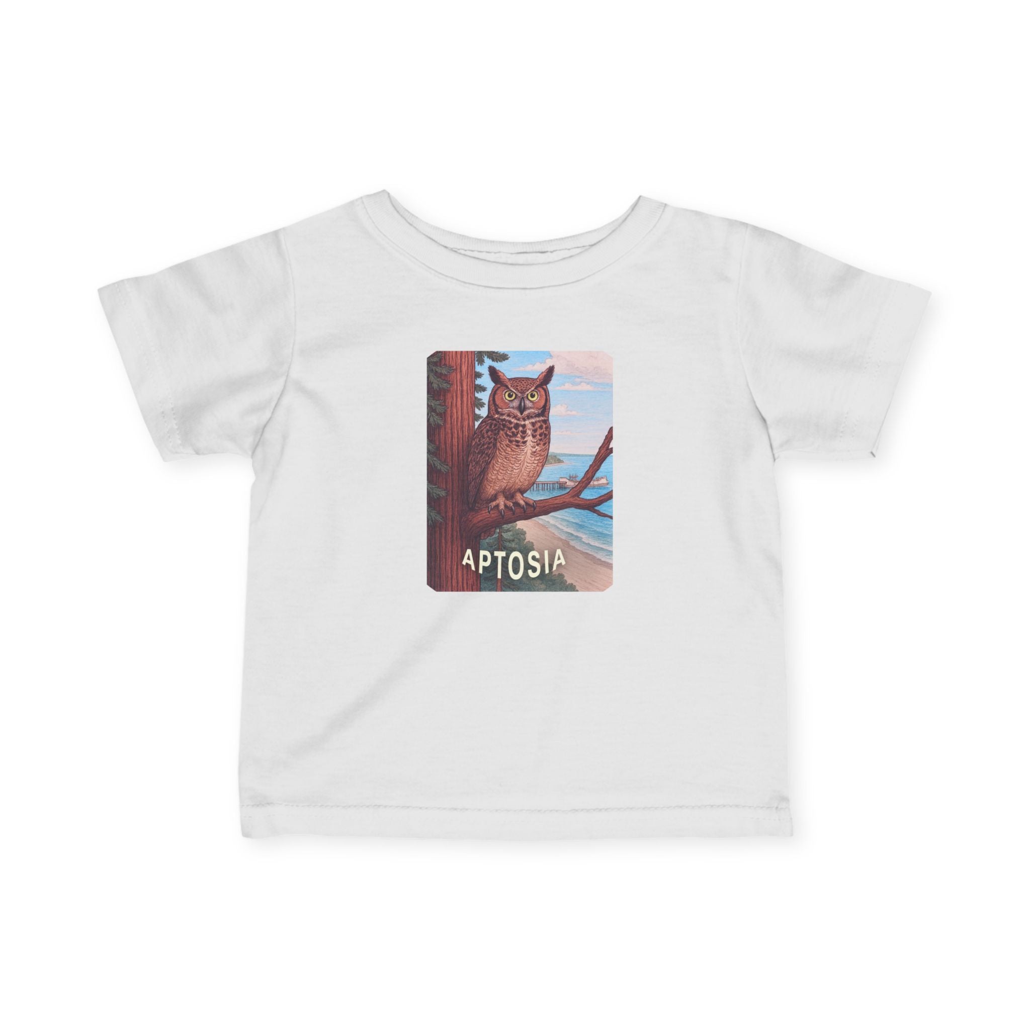 Aptos California Aptosia Owl - Infant 100% Cotton T-Shirt
