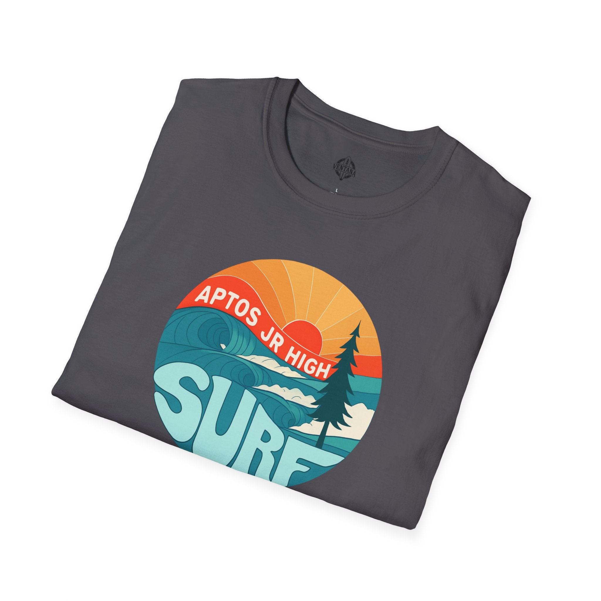 Aptos Junior High Surf Team Sunset Unisex - U.S. Cotton T-Shirt