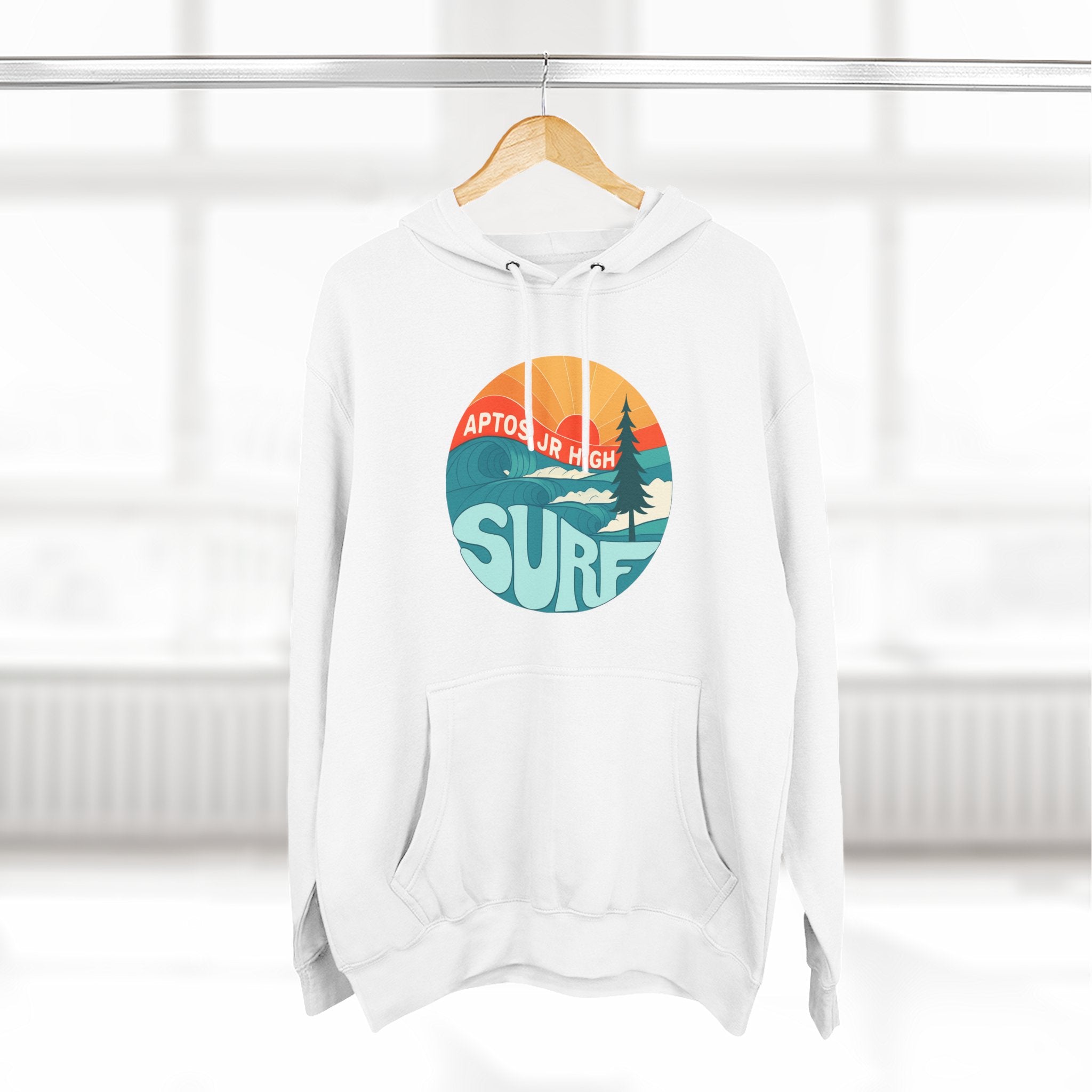 Aptos Junior High Surf Team Sunset Unisex - Pull-Over Cotton Blend Fleece Hoodie