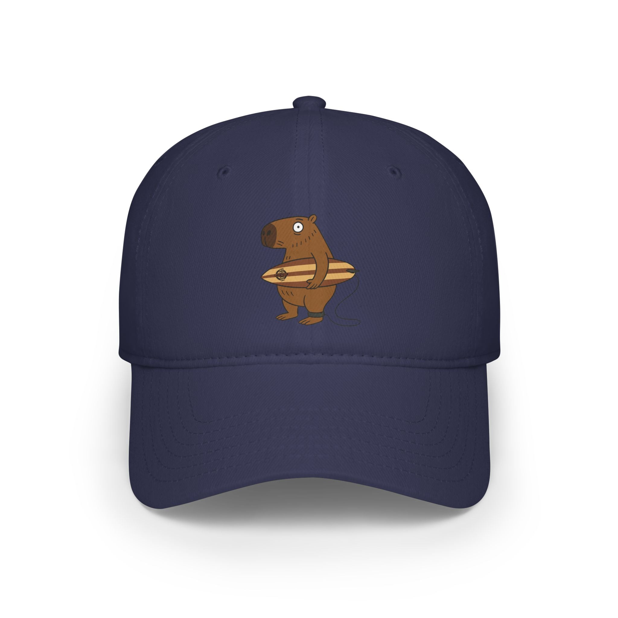 Capybara Surfer - 100% Cotton Baseball Cap