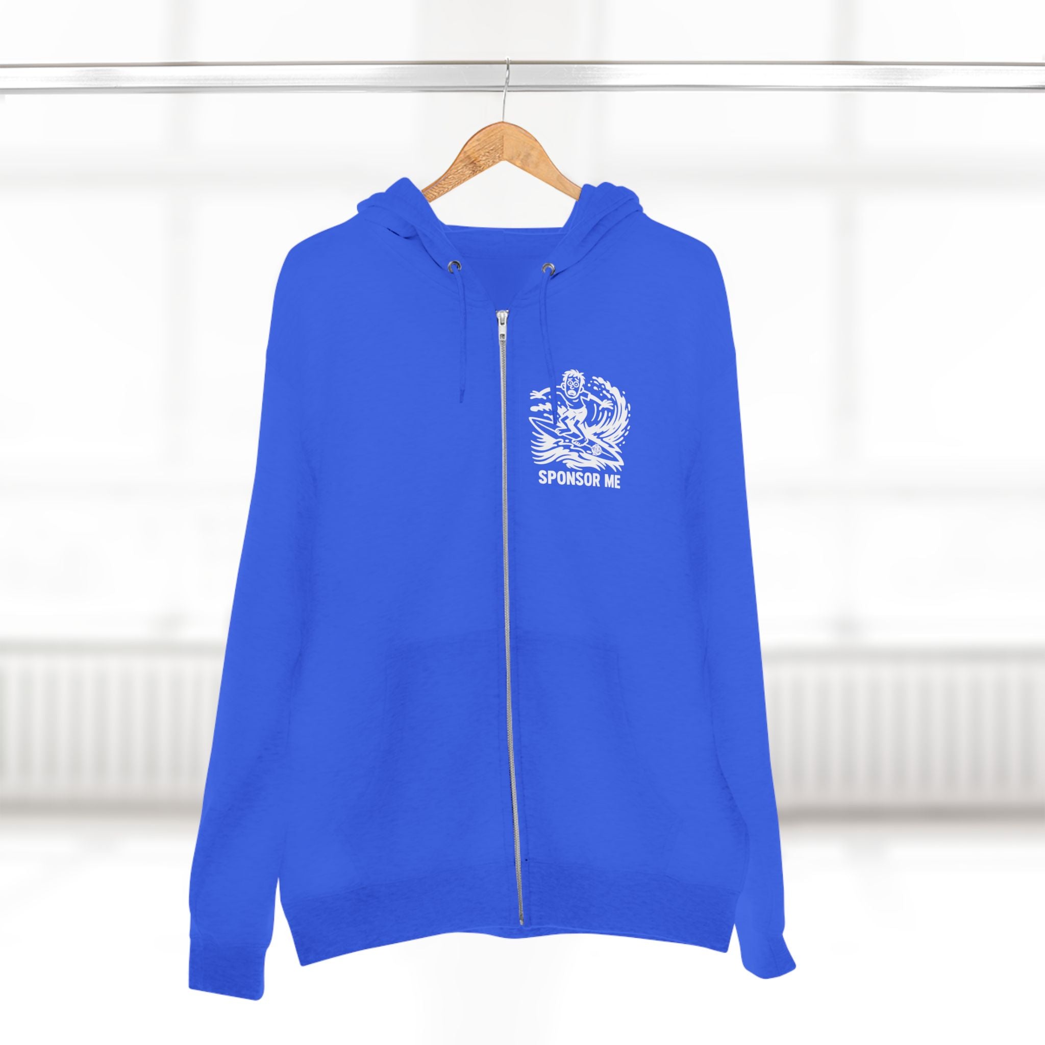 Sponsor Me Unisex - Zip Cotton Blend Fleece Hoodie