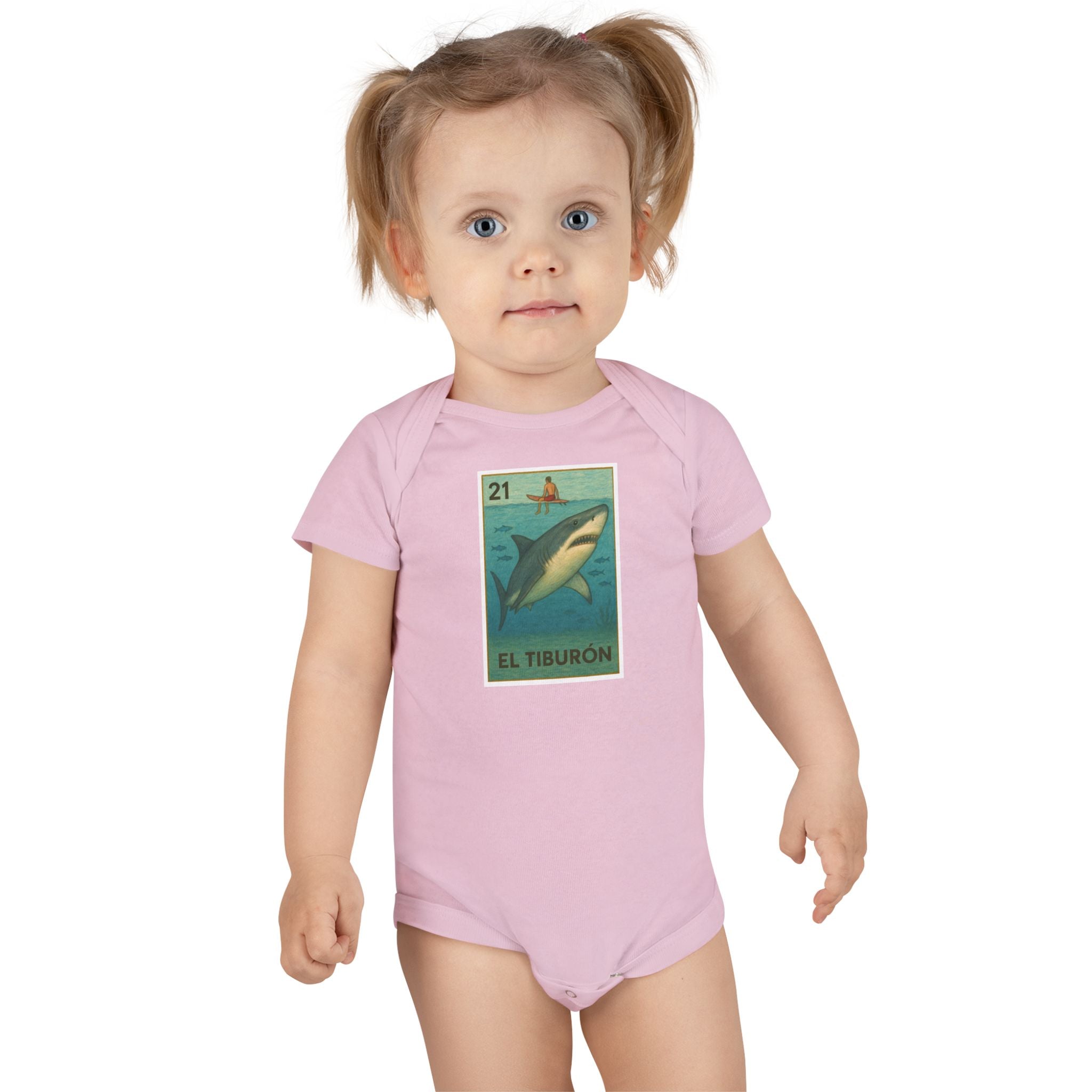 Kelp Forest Lotería - Baby Short Sleeve 100% Cotton Onesie (El Bosque de Algas)