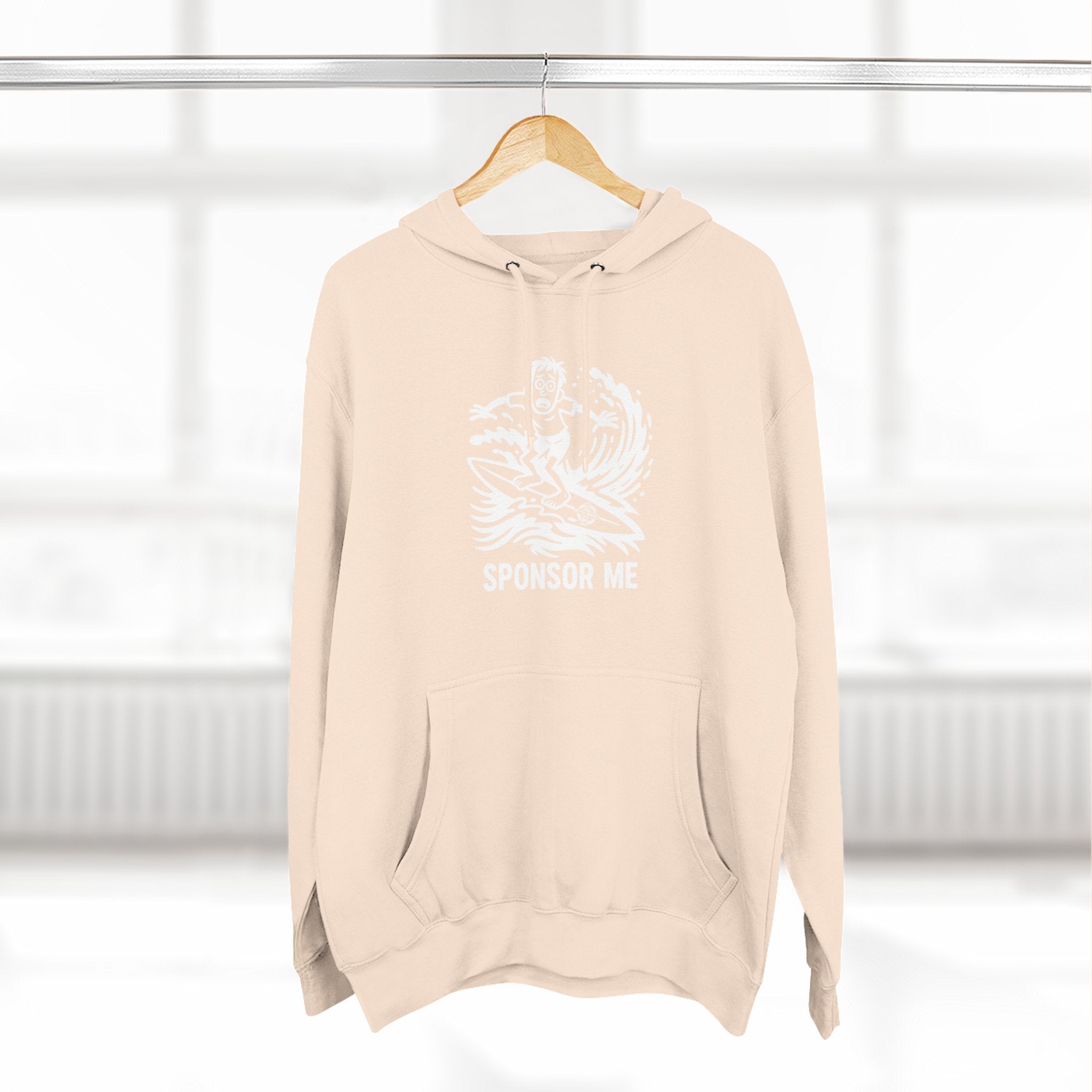 Sponsor Me Unisex - Pull-Over Cotton Blend Fleece Hoodie