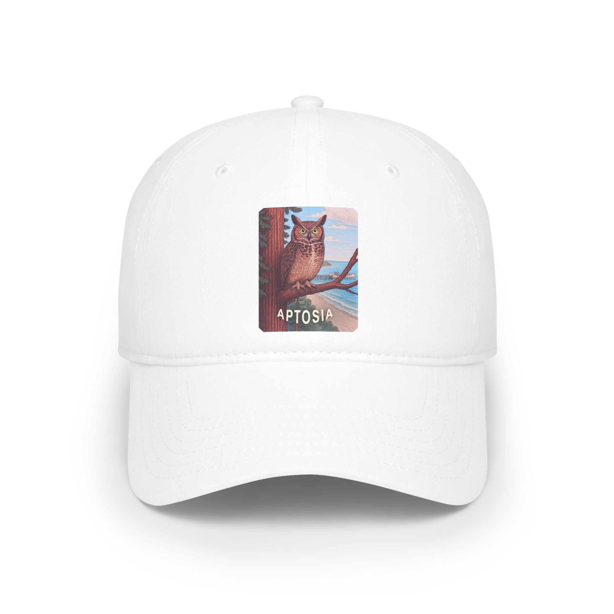 Aptos California Aptosia Owl - 100% Cotton Baseball Cap