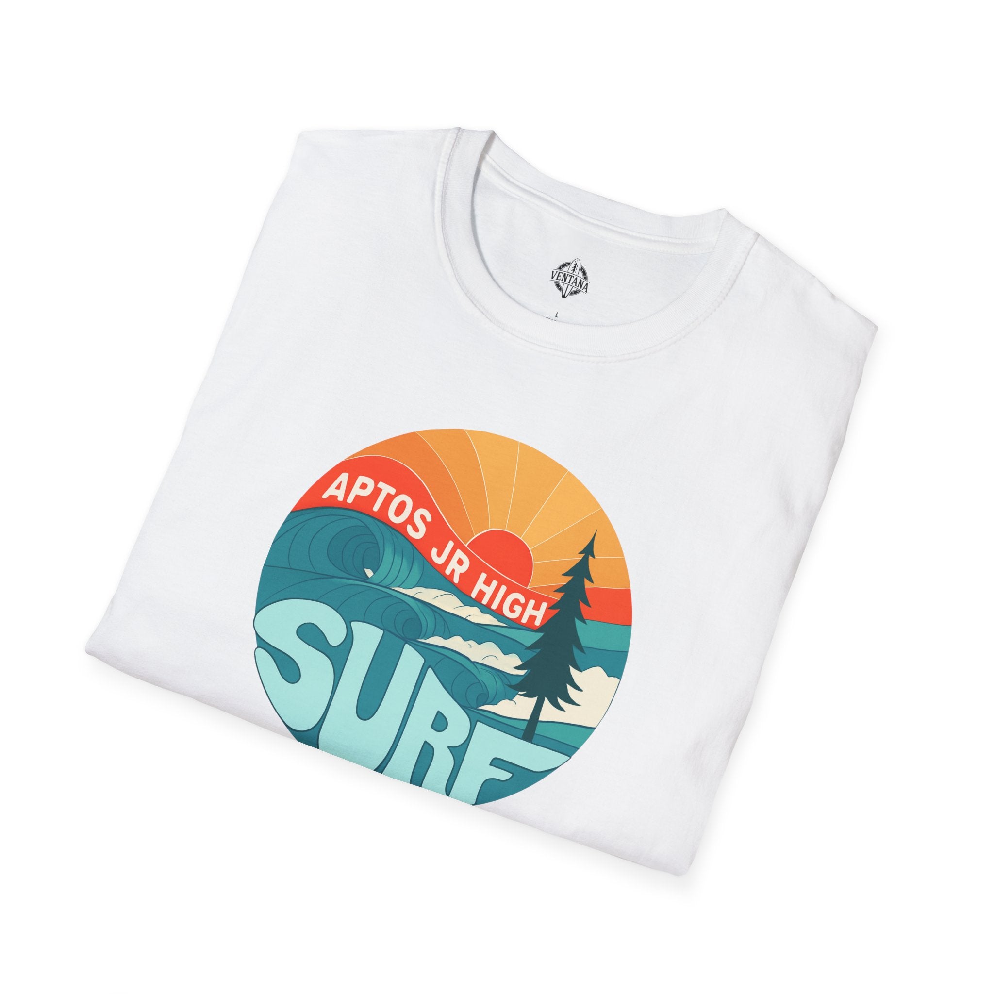 Aptos Junior High Surf Team Sunset Unisex - U.S. Cotton T-Shirt