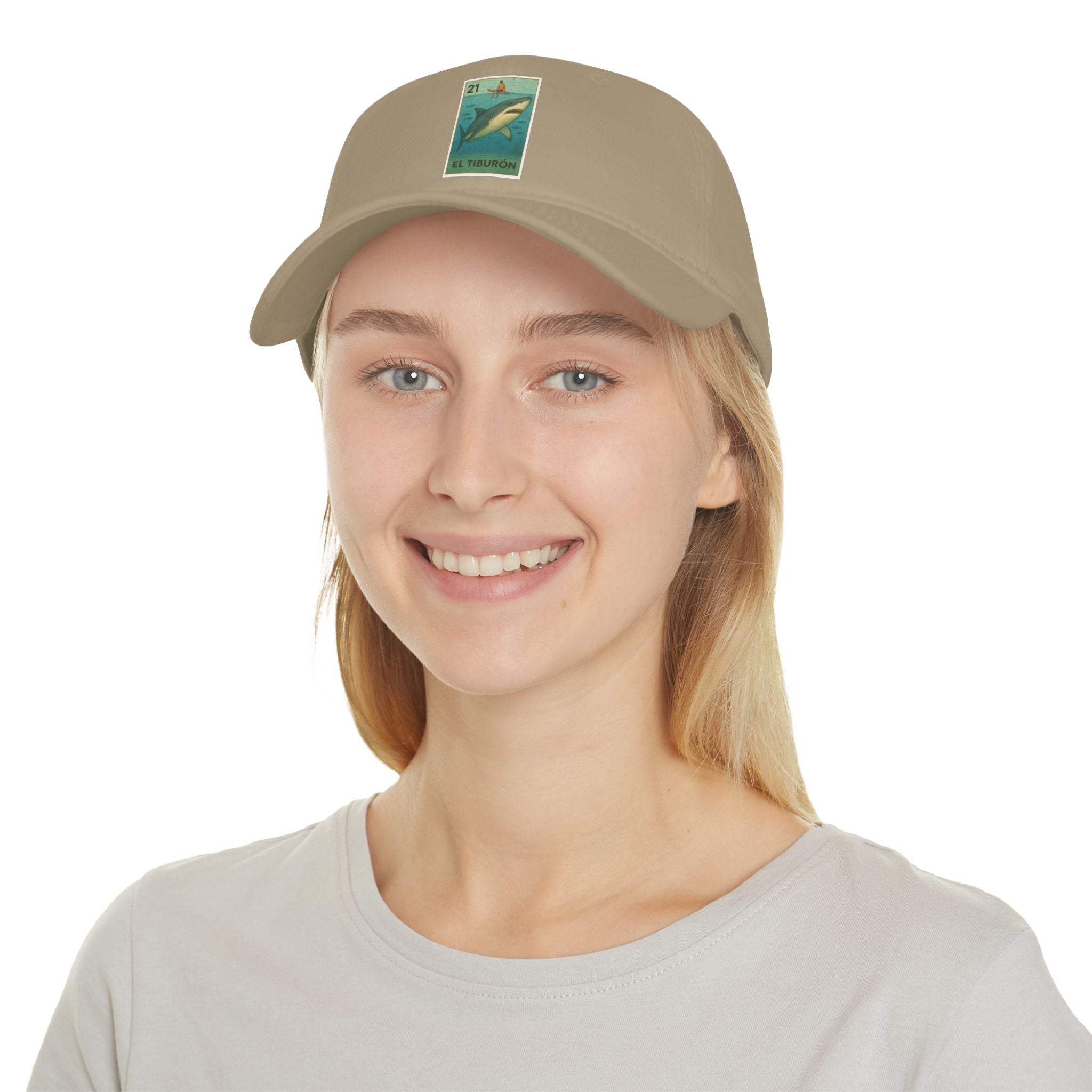 Shark Lotería Unisex - 100% Cotton Baseball Cap (El Tiburón)