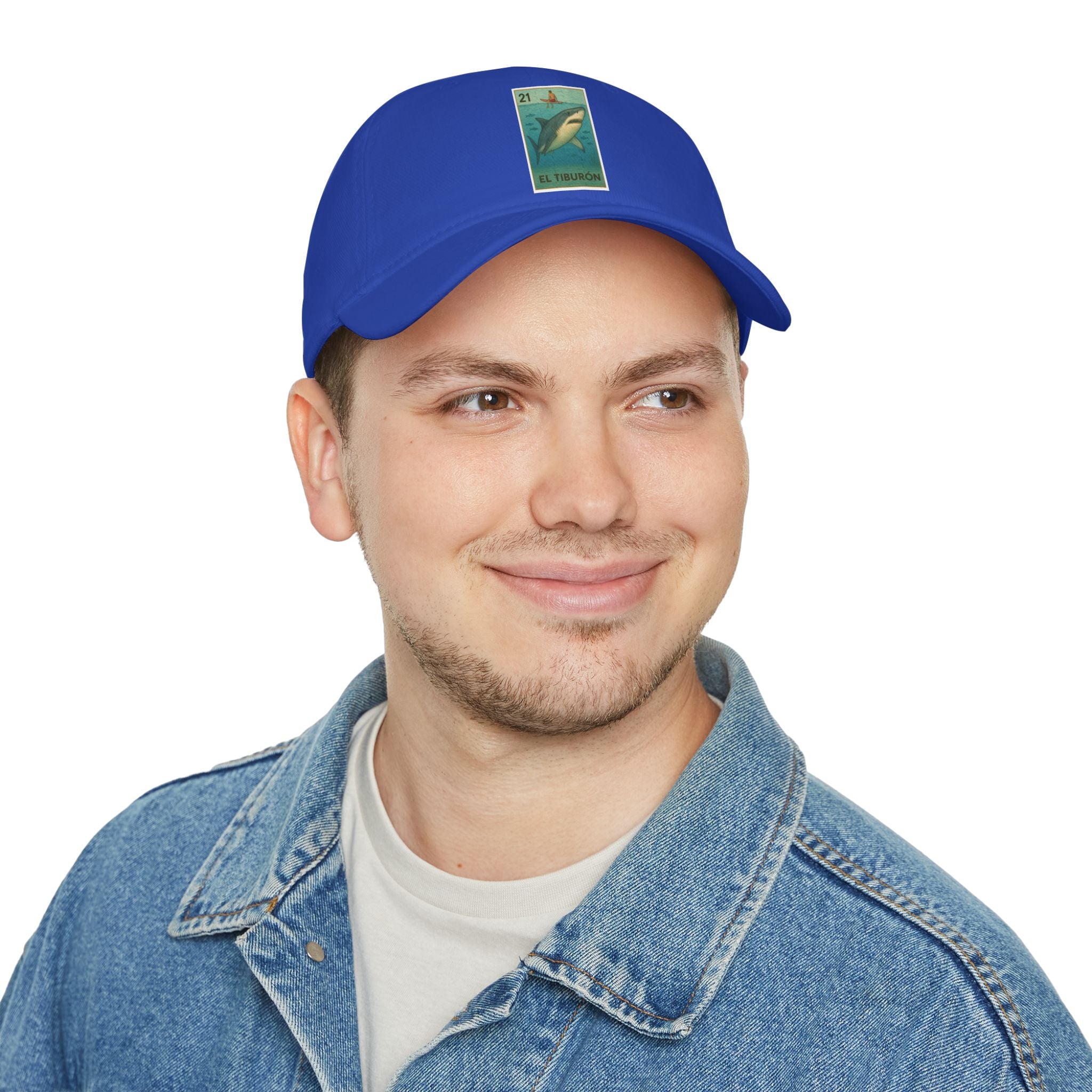Shark Lotería Unisex - 100% Cotton Baseball Cap (El Tiburón)