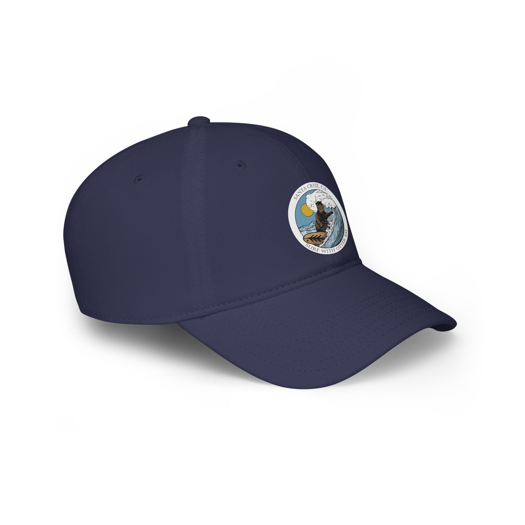 Surf with Otter 841 by Thiago Bianchini - 100% Cotton Baseball Cap