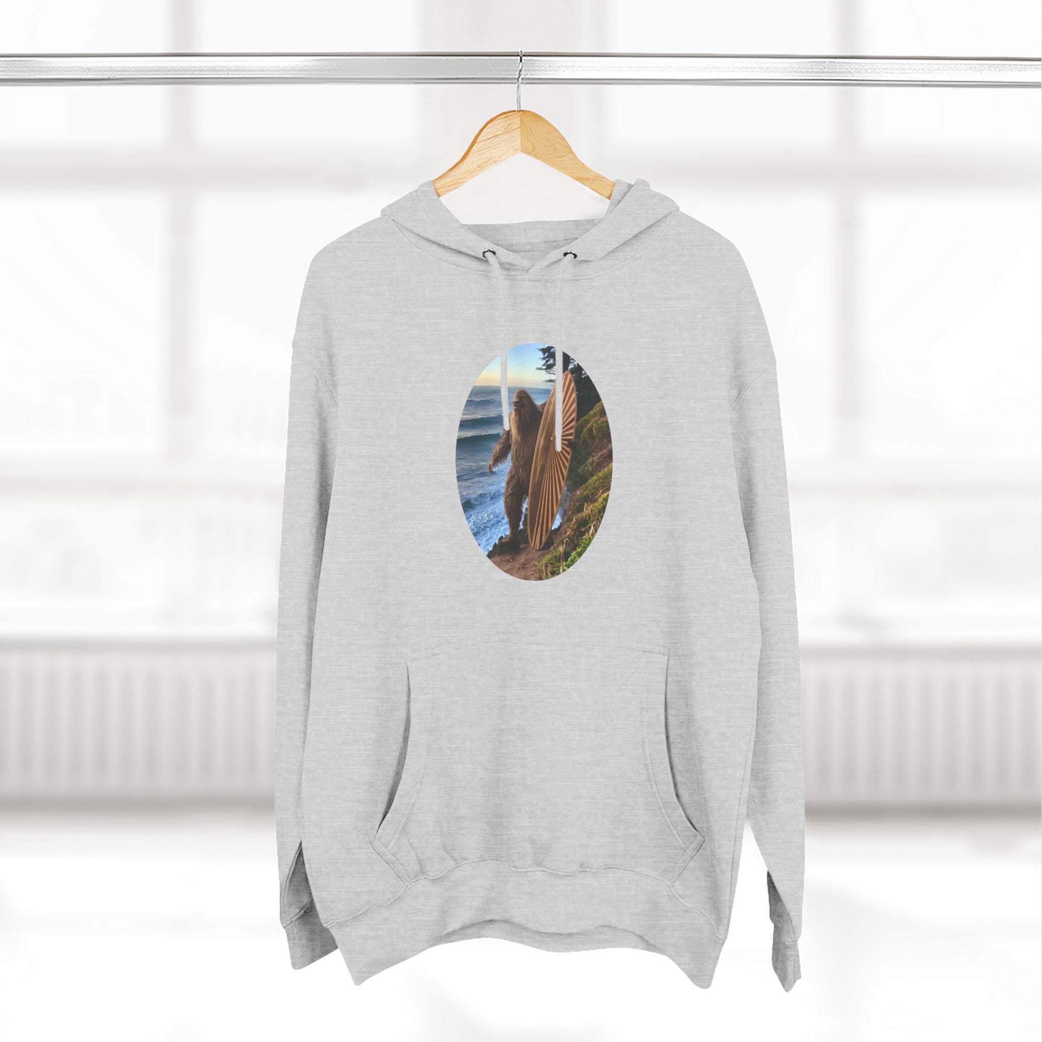Ventana Real Surfsquatch Unisex - Pull-Over Cotton Blend Fleece Hoodie