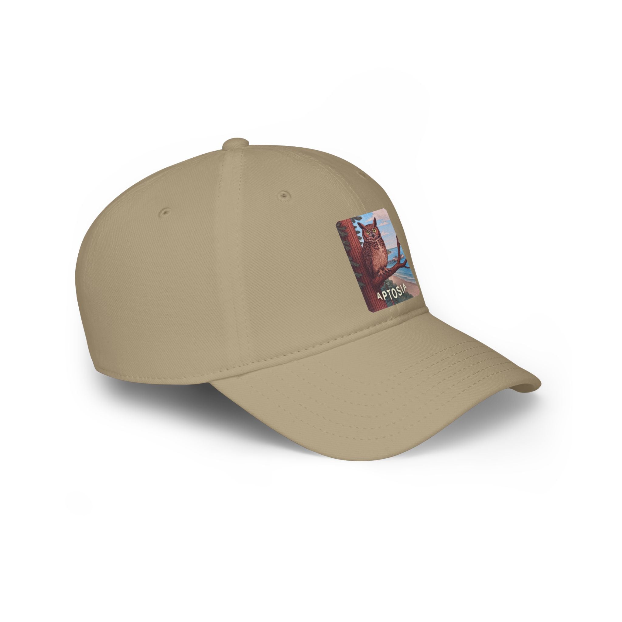 Aptos California Aptosia Owl - 100% Cotton Baseball Cap