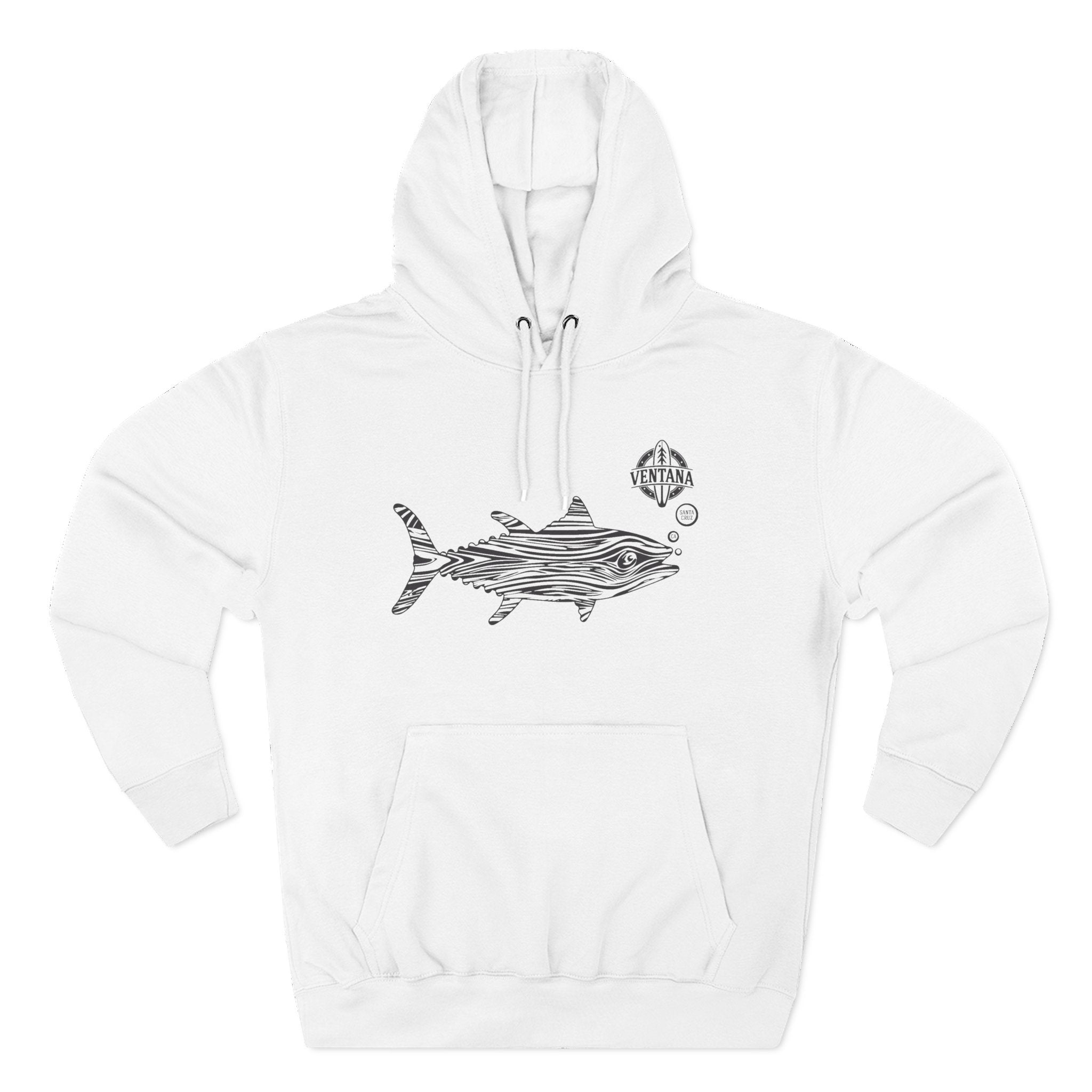 Ventana Wooden Tuna Unisex - Pull-Over Cotton Blend Fleece Hoodie