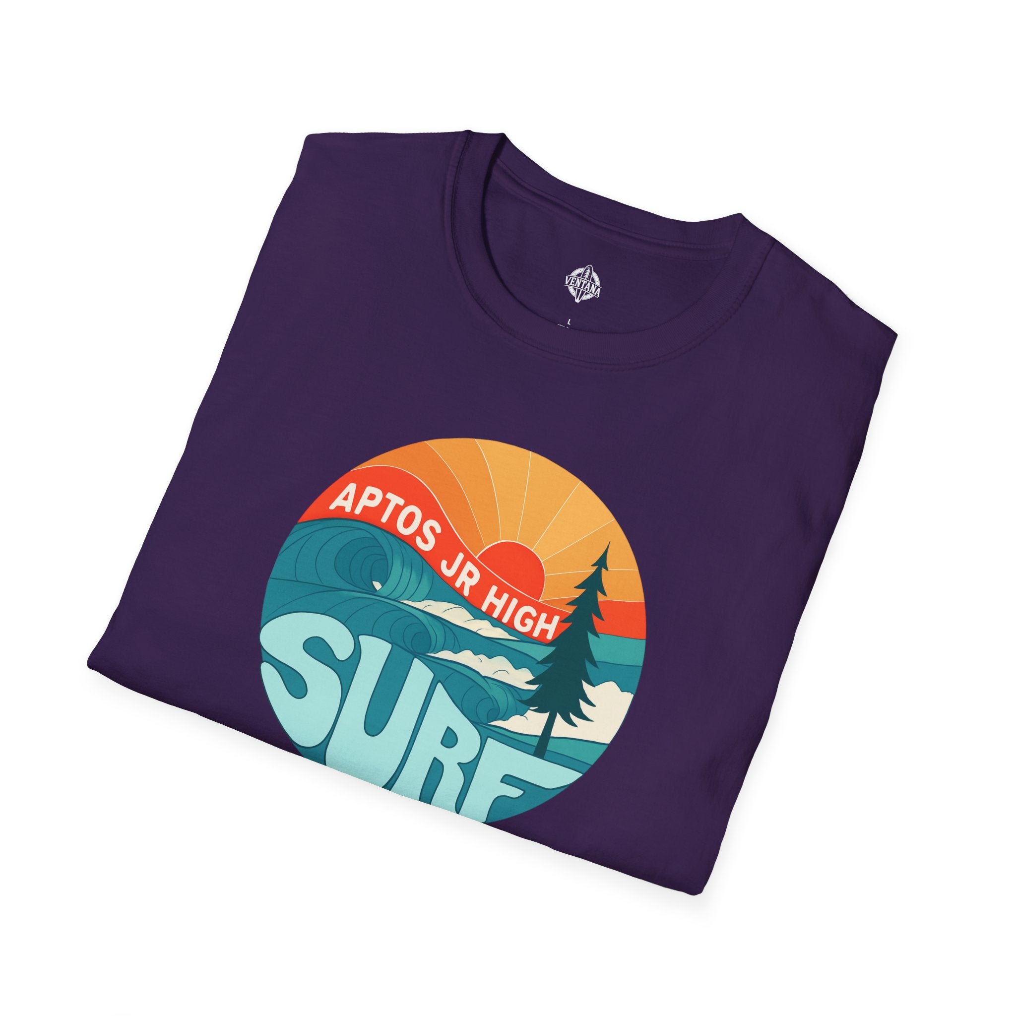 Aptos Junior High Surf Team Sunset Unisex - U.S. Cotton T-Shirt