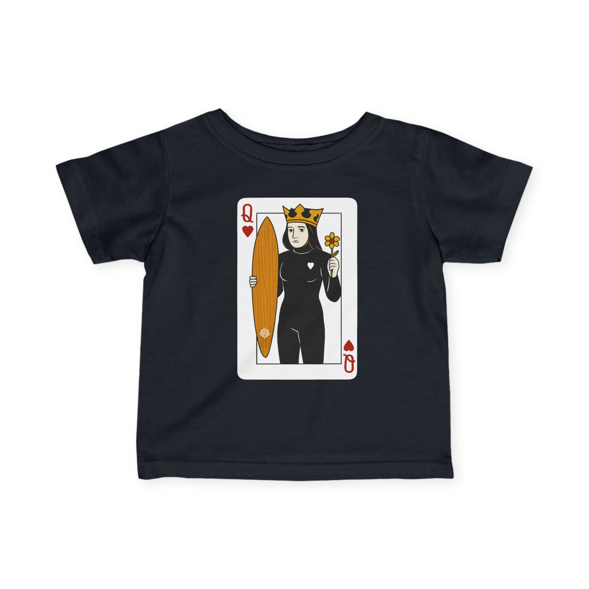 Queen of Hearts Surfer - Infant 100% Cotton T-Shirt
