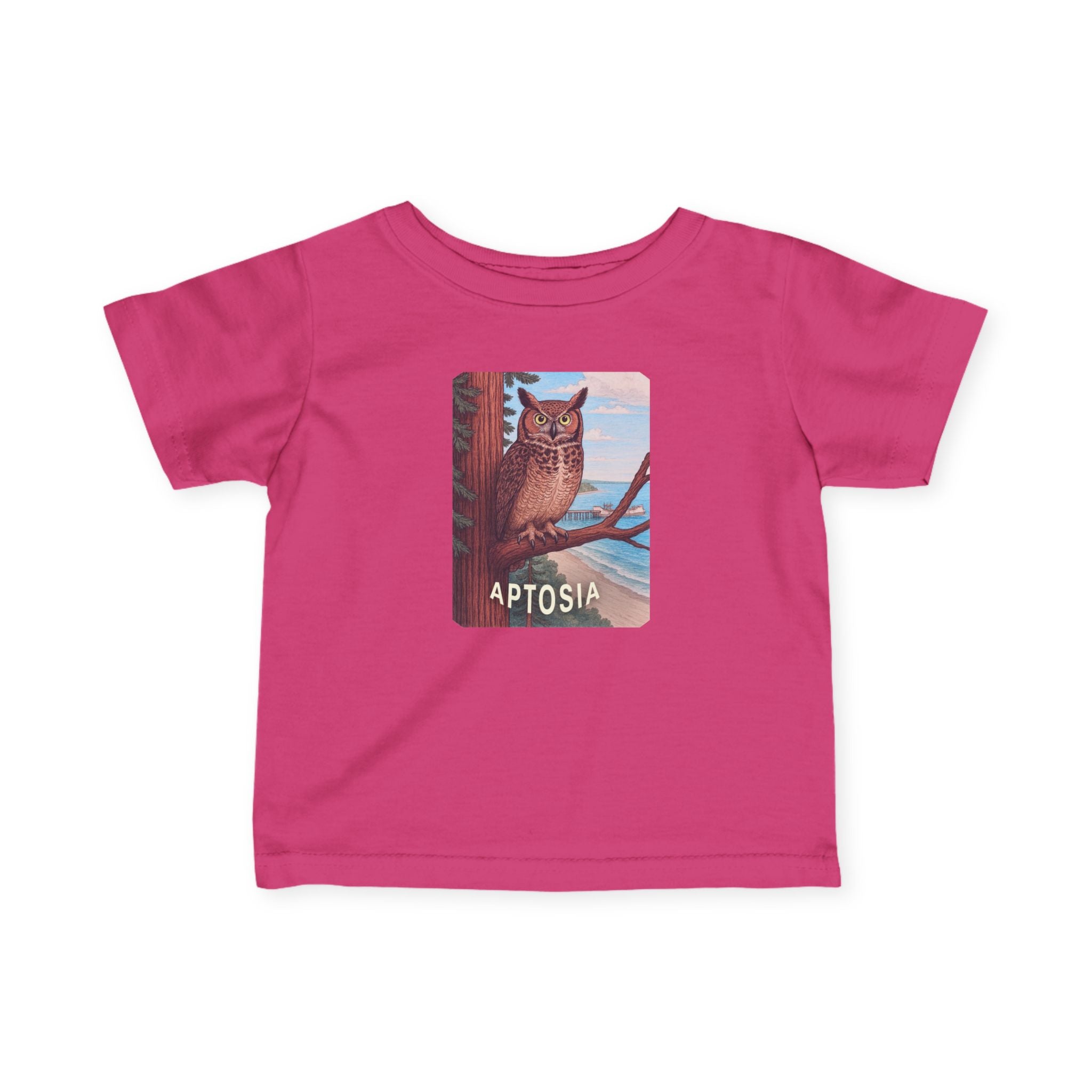 Aptos California Aptosia Owl - Infant 100% Cotton T-Shirt