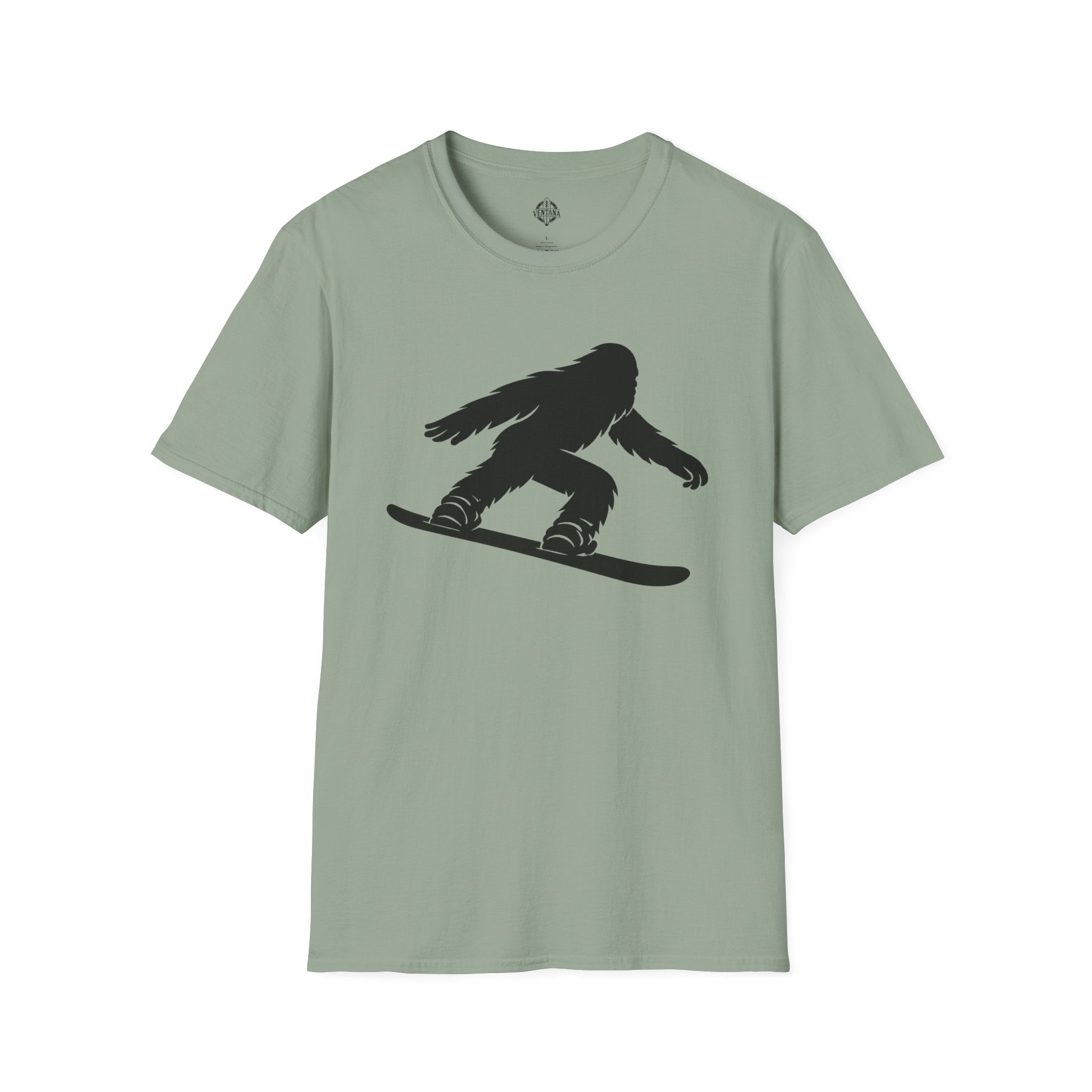 Ventana Shreddy Yeti Snowboard Unisex - U.S. Cotton T-Shirt
