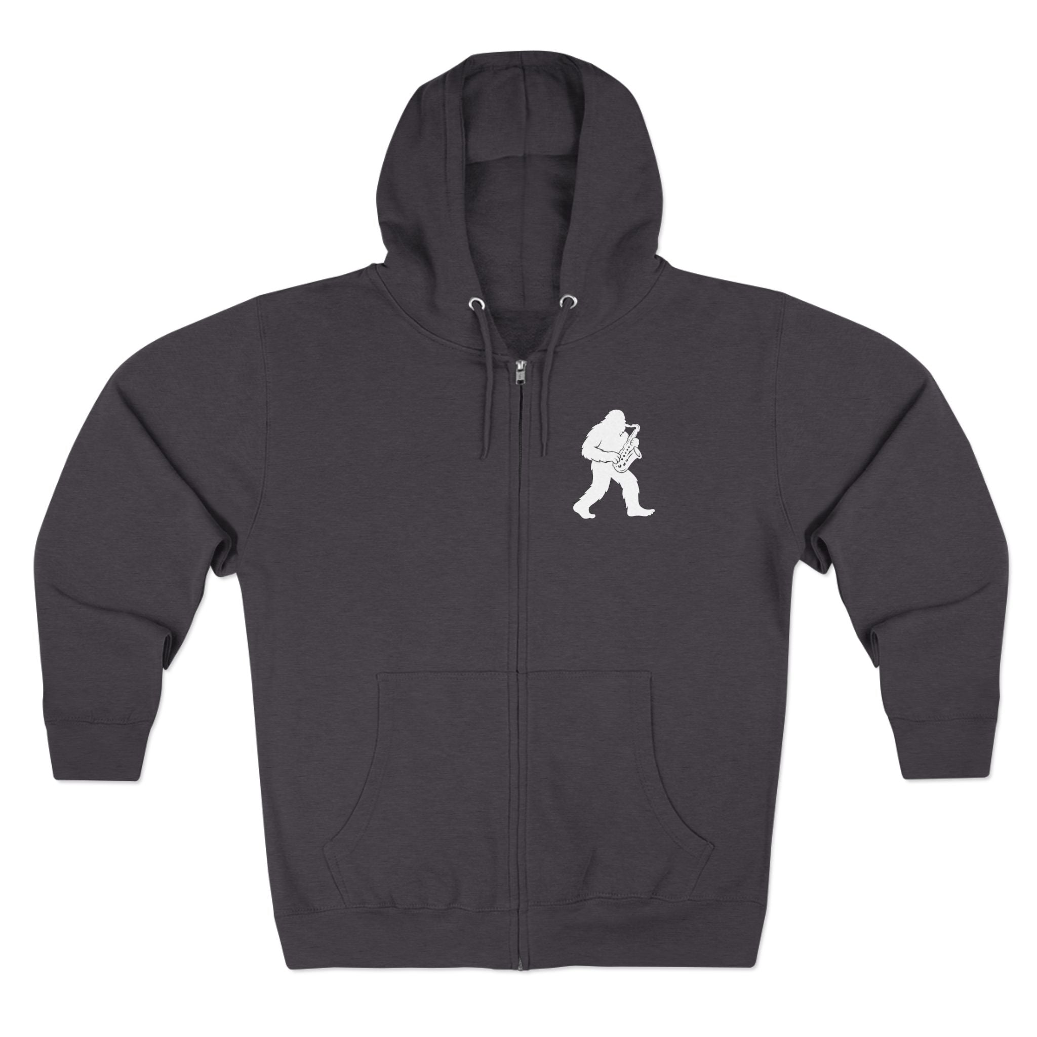 Ventana Saxsquatch Unisex - Zip Cotton Blend Fleece Hoodie