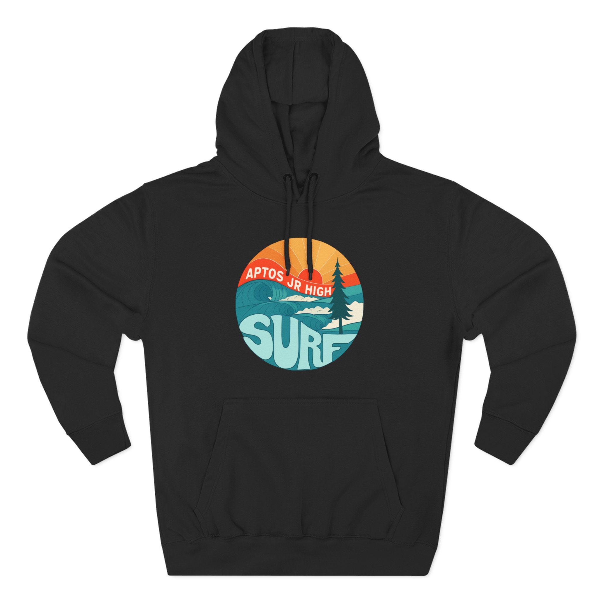 Aptos Junior High Surf Team Sunset Unisex - Pull-Over Cotton Blend Fleece Hoodie