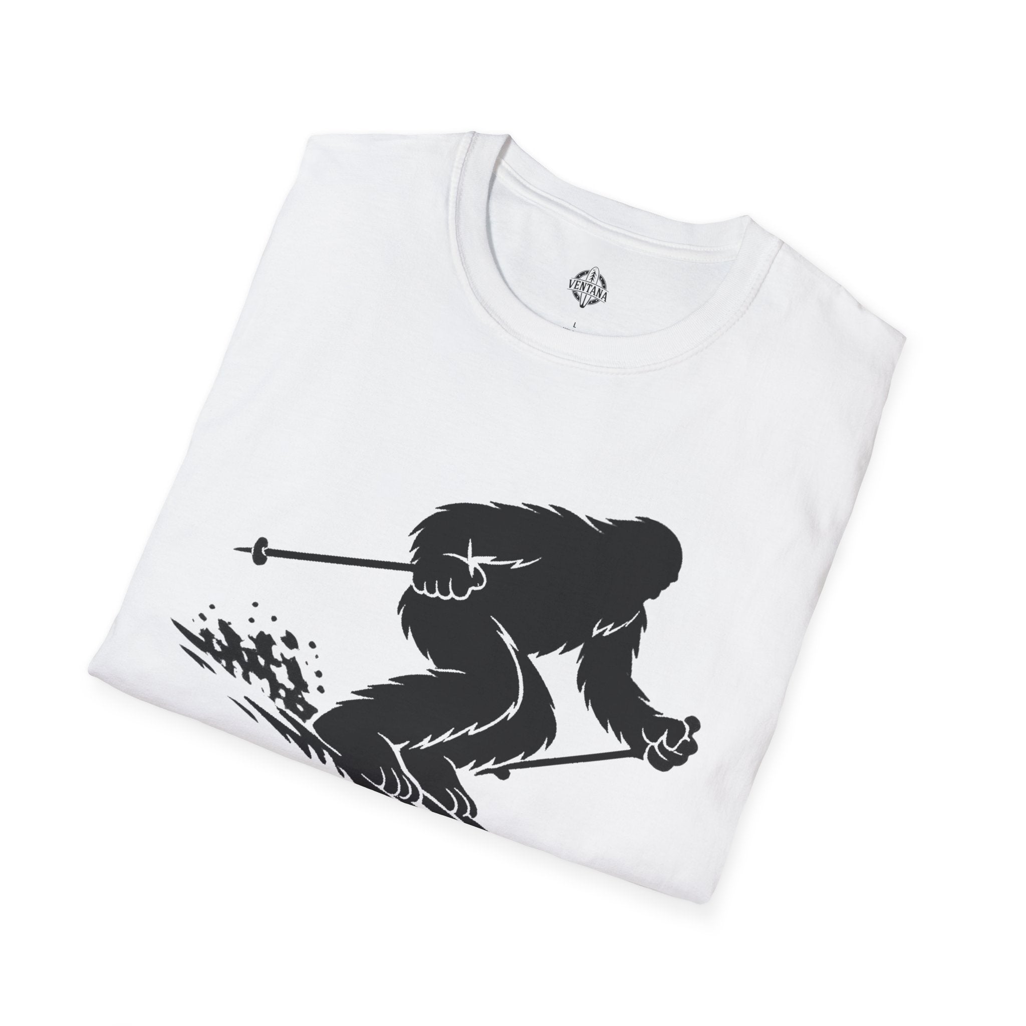 Ventana Shreddy Yeti Ski Unisex - U.S. Cotton T-Shirt