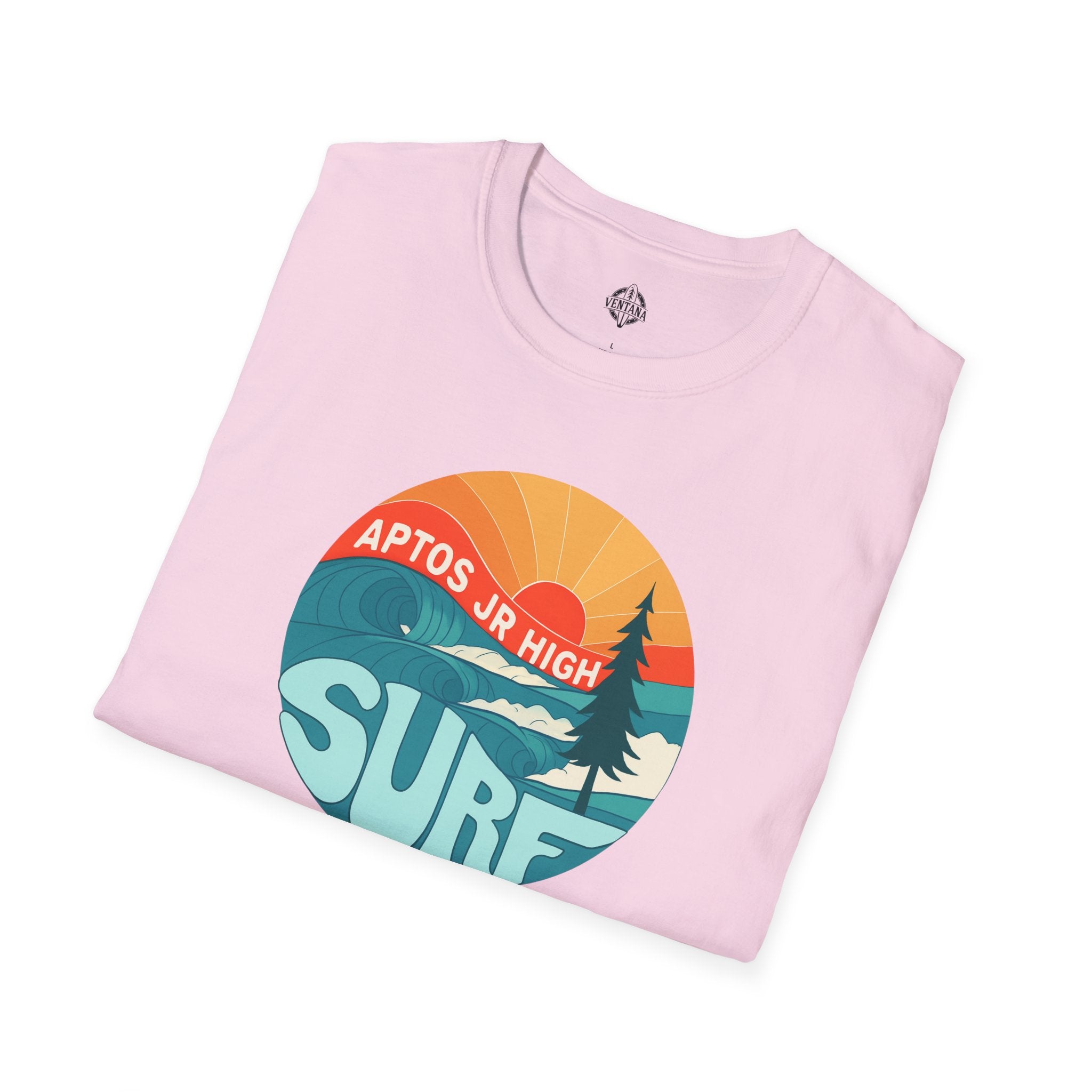 Aptos Junior High Surf Team Sunset Unisex - U.S. Cotton T-Shirt