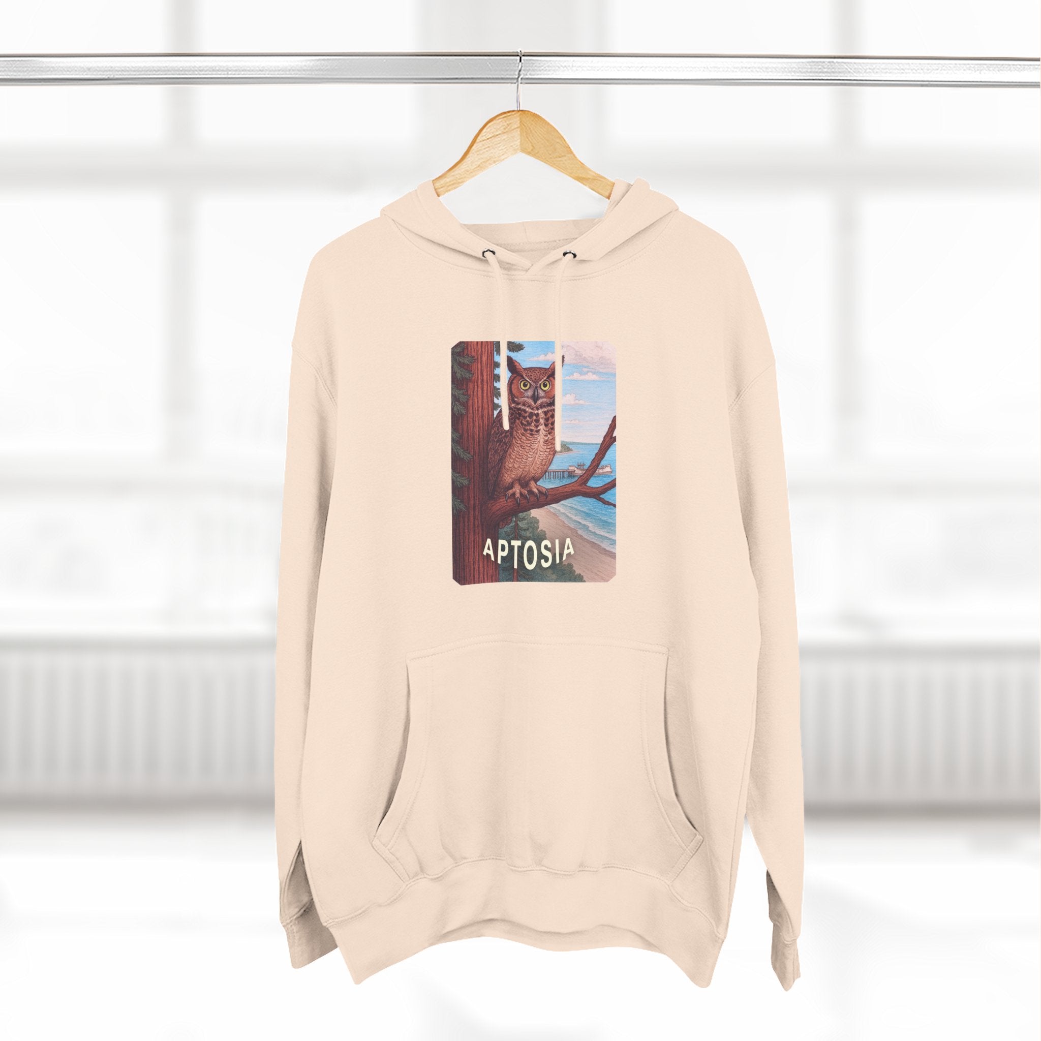 Aptos California Aptosia Unisex - Pull-Over Cotton Blend Fleece Hoodie
