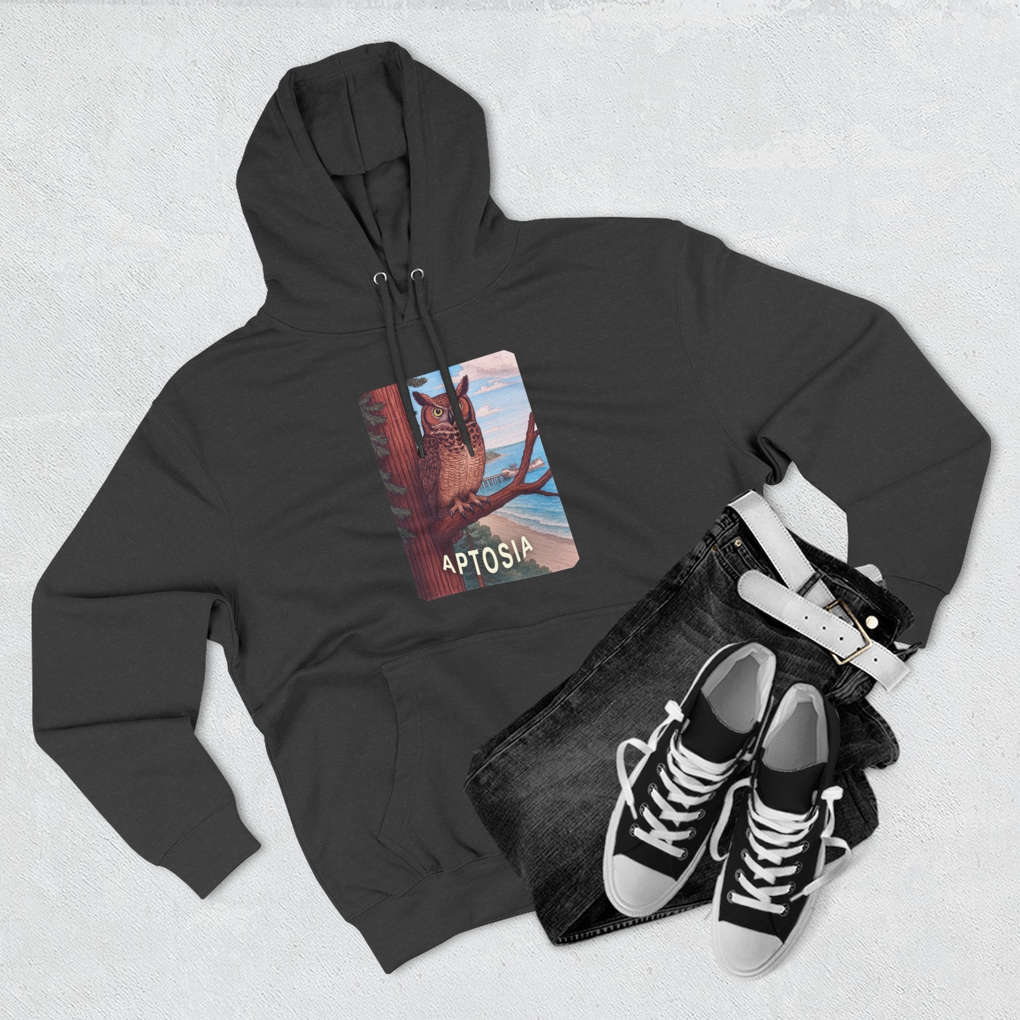 Aptos California Aptosia Unisex - Pull-Over Cotton Blend Fleece Hoodie