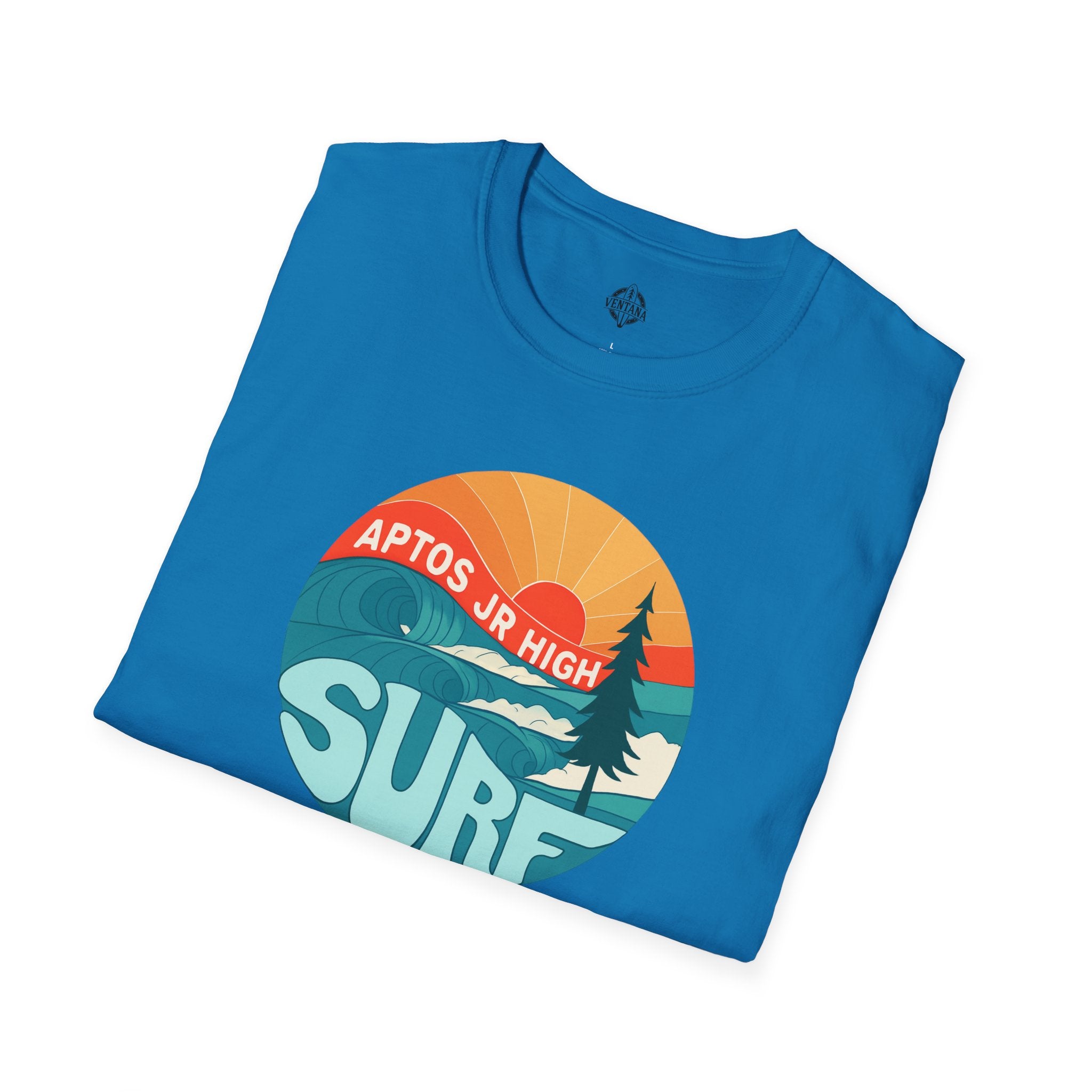 Aptos Junior High Surf Team Sunset Unisex - U.S. Cotton T-Shirt