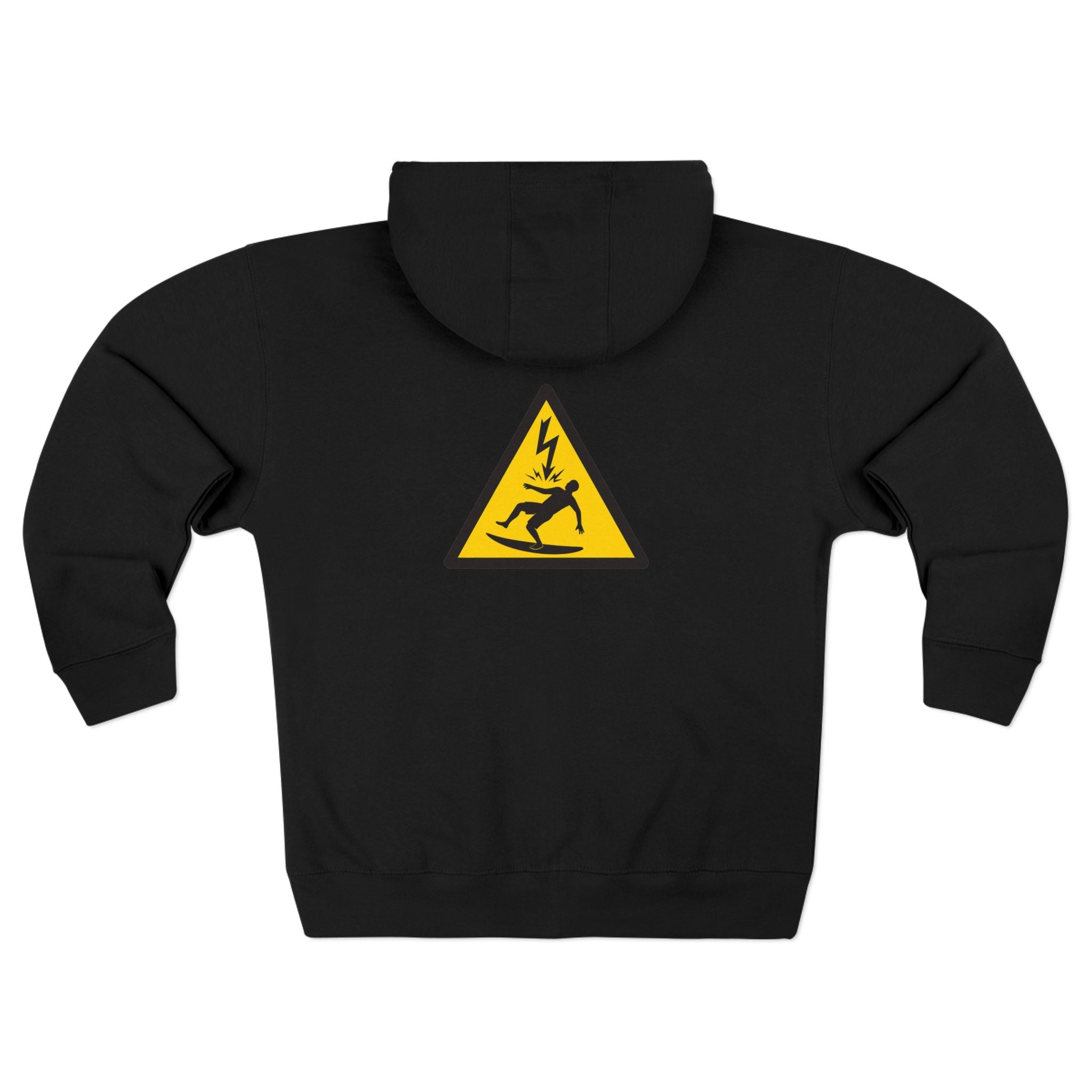 Electric Surfer Unisex - Zip Cotton Blend Fleece Hoodie