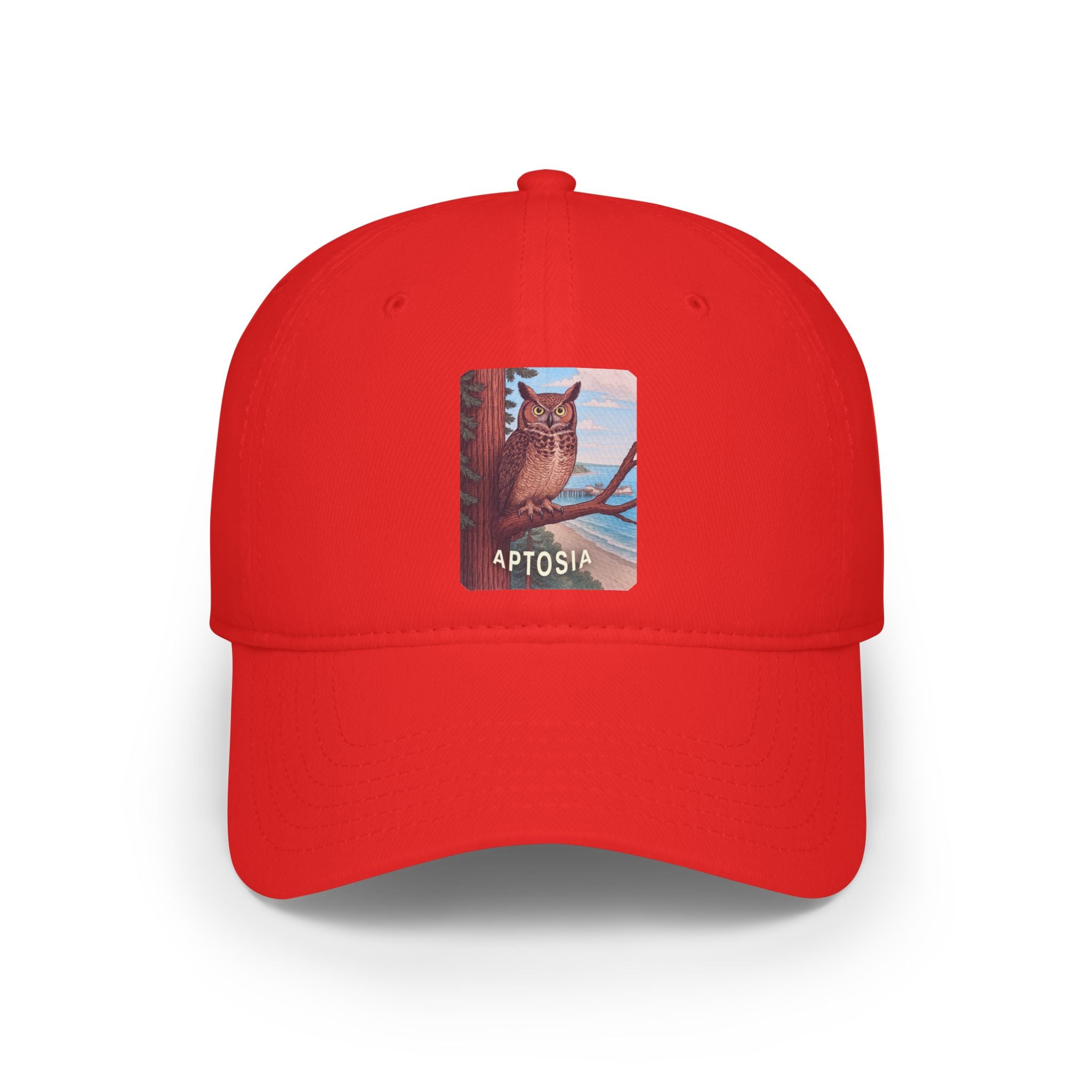 Aptos California Aptosia Owl - 100% Cotton Baseball Cap