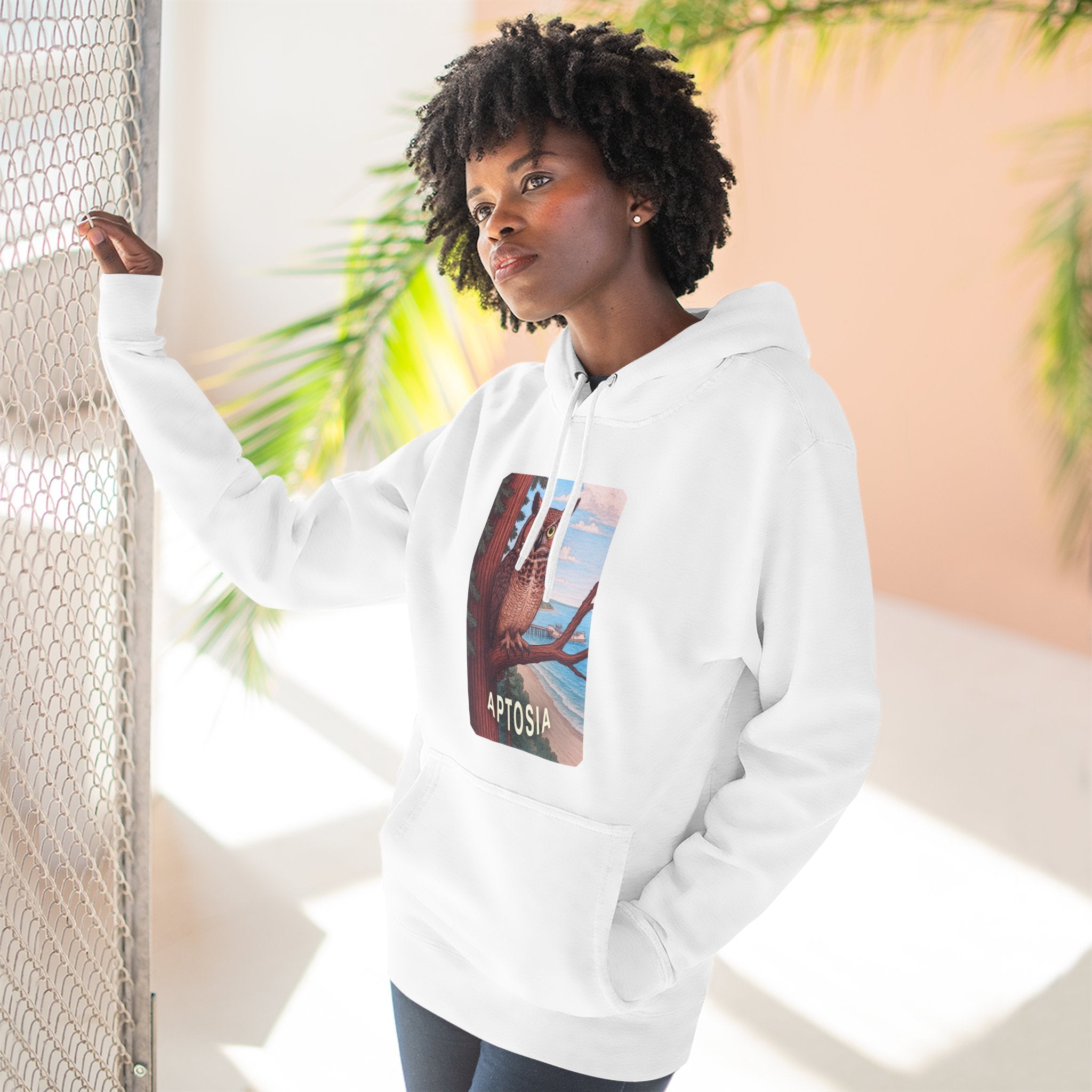 Aptos California Aptosia Unisex - Pull-Over Cotton Blend Fleece Hoodie