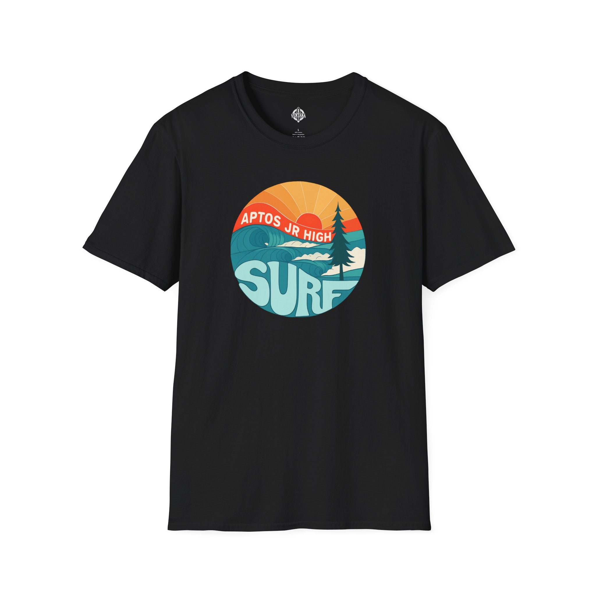 Aptos Junior High Surf Team Sunset Unisex - U.S. Cotton T-Shirt