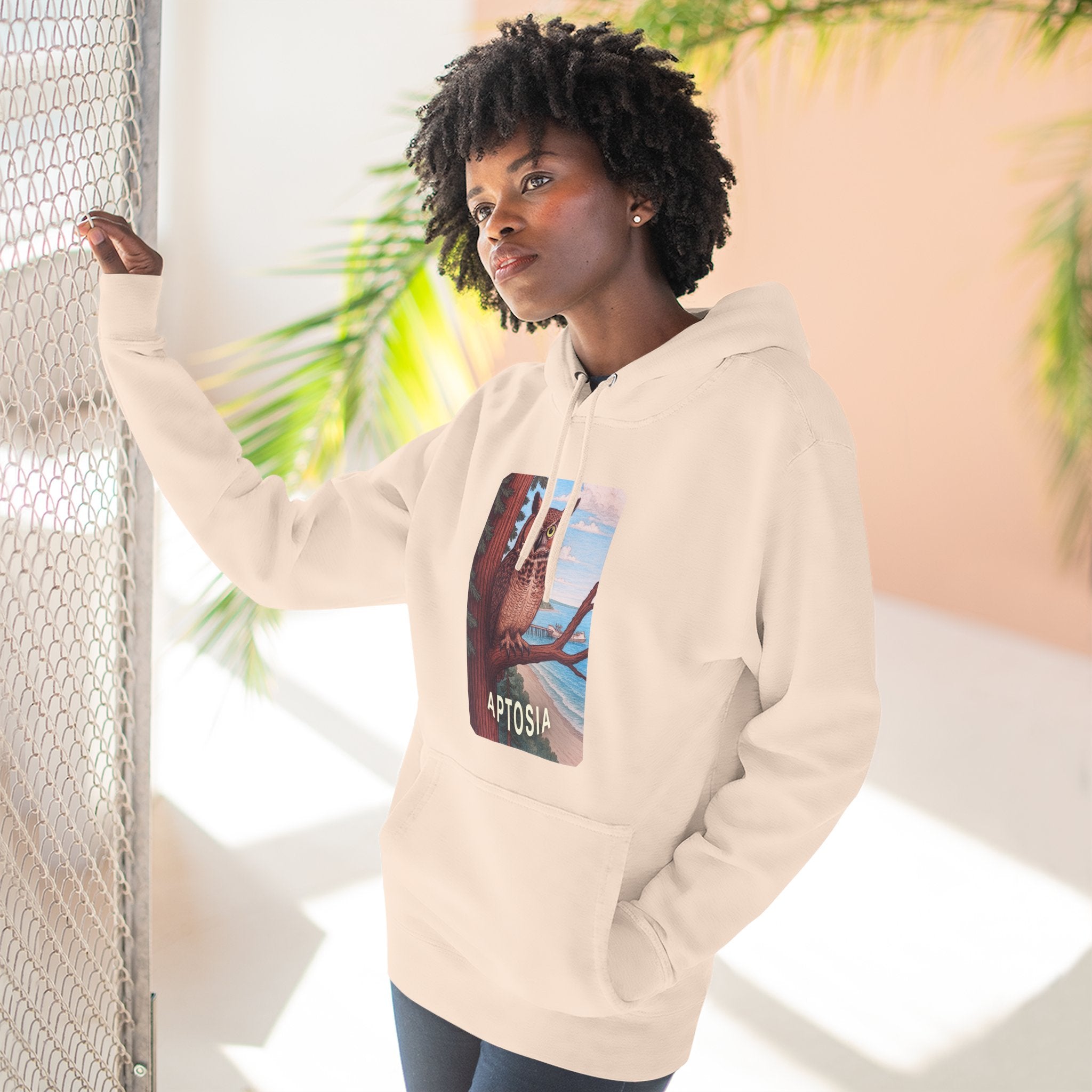 Aptos California Aptosia Unisex - Pull-Over Cotton Blend Fleece Hoodie