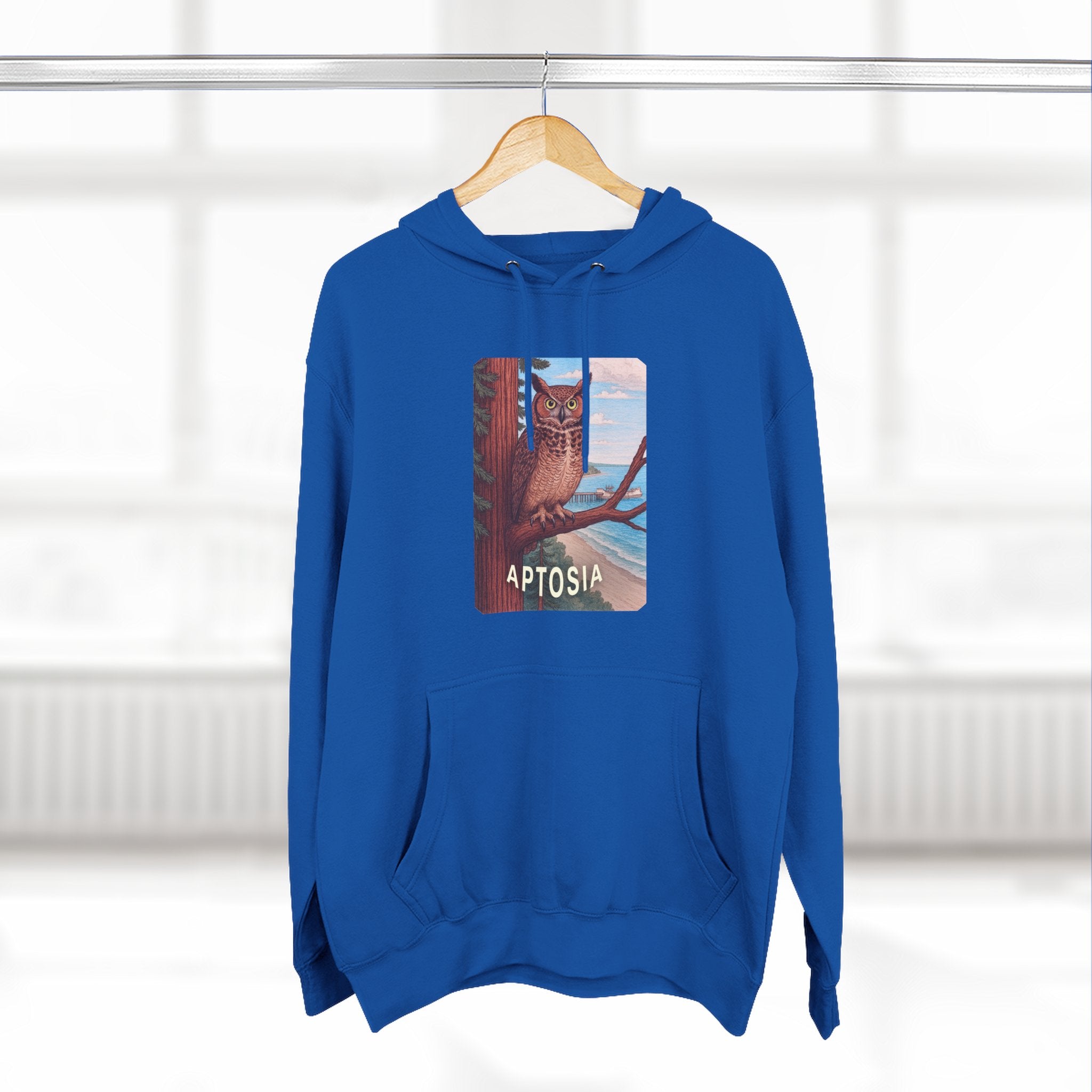 Aptos California Aptosia Unisex - Pull-Over Cotton Blend Fleece Hoodie