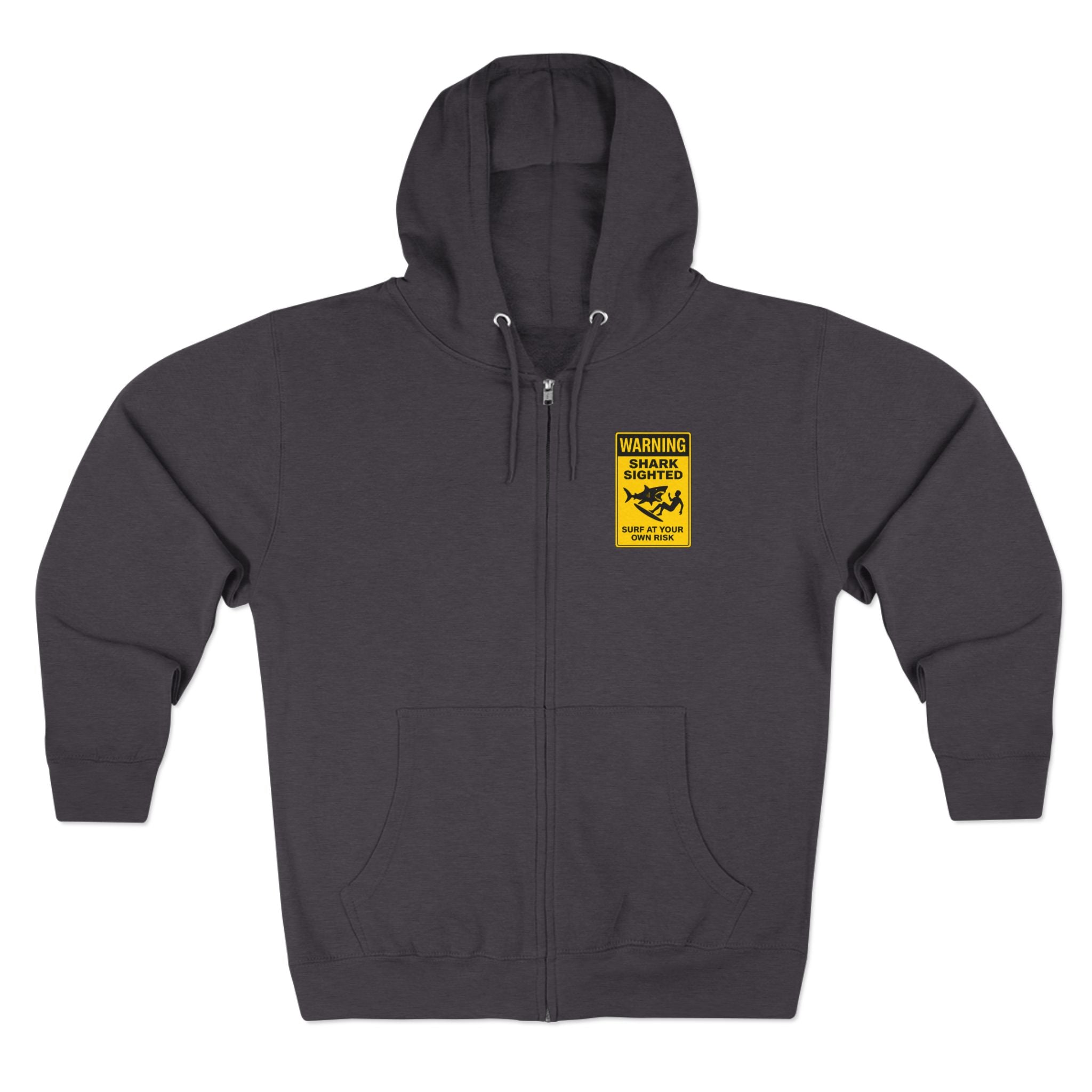Shark Sighted Unisex - Zip Cotton Blend Fleece Hoodie