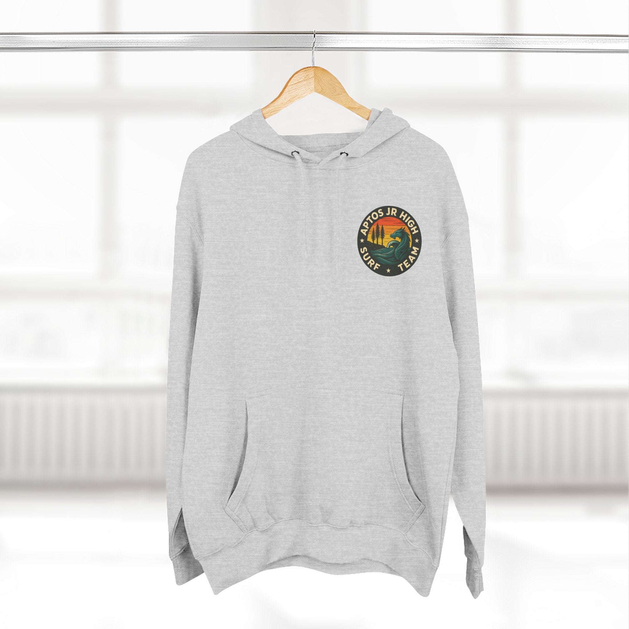 Aptos Junior High Surf Team Unisex - Pull-Over Cotton Blend Fleece Hoodie