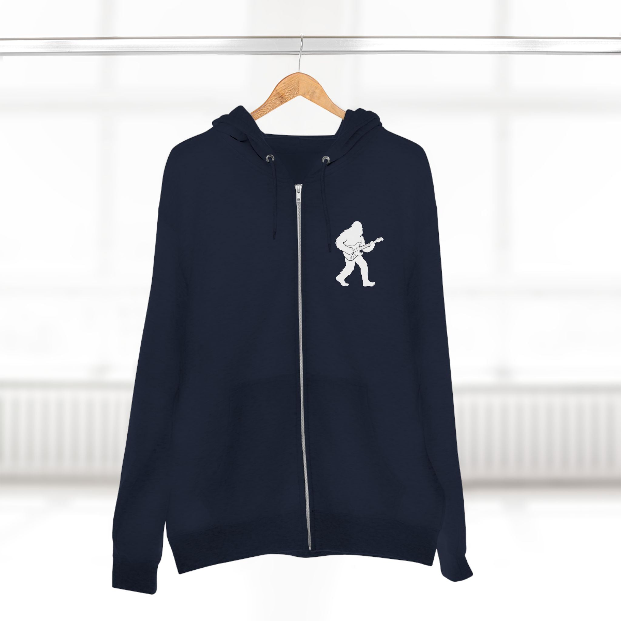 Ventana Jamsquatch Unisex - Zip Cotton Blend Fleece Hoodie