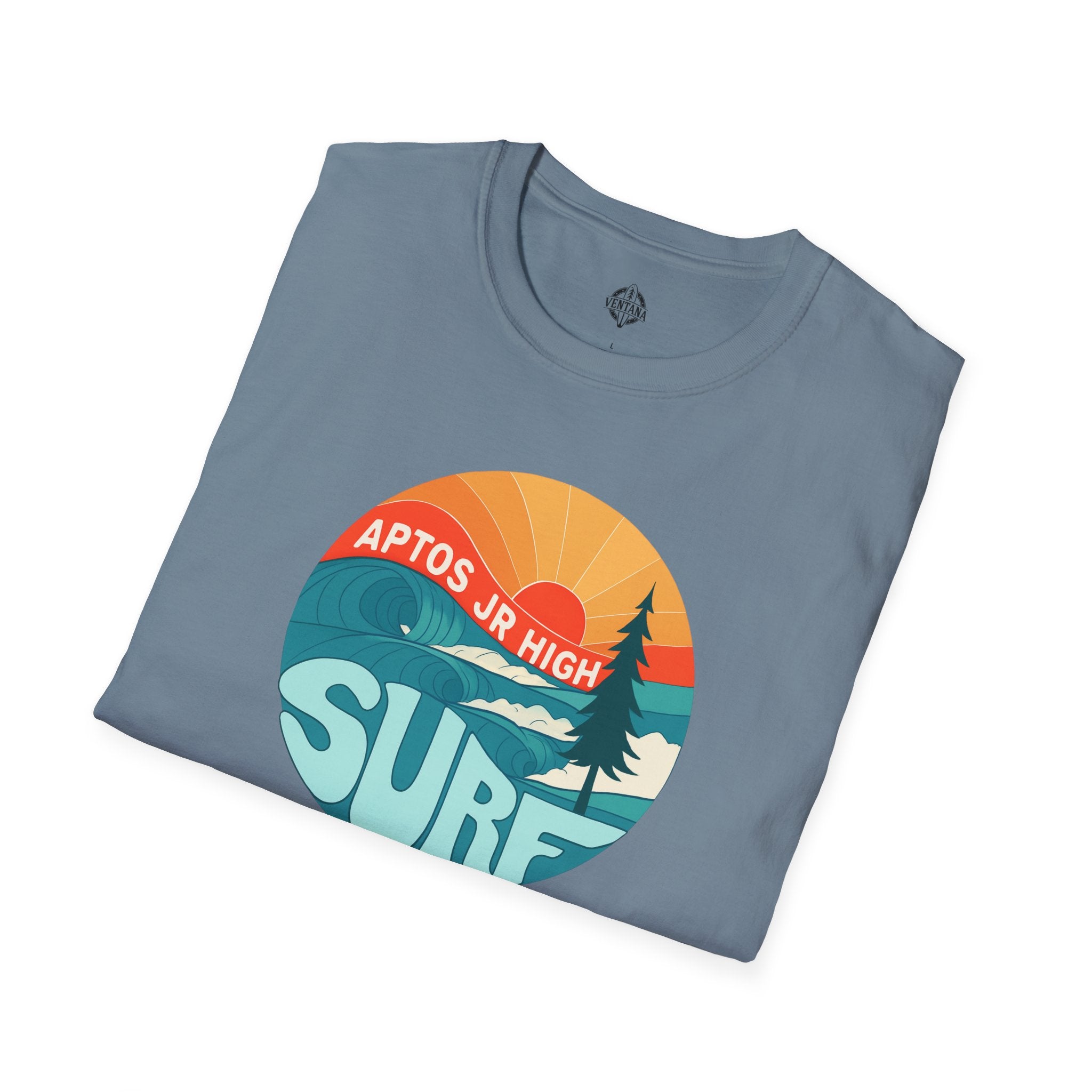 Aptos Junior High Surf Team Sunset Unisex - U.S. Cotton T-Shirt